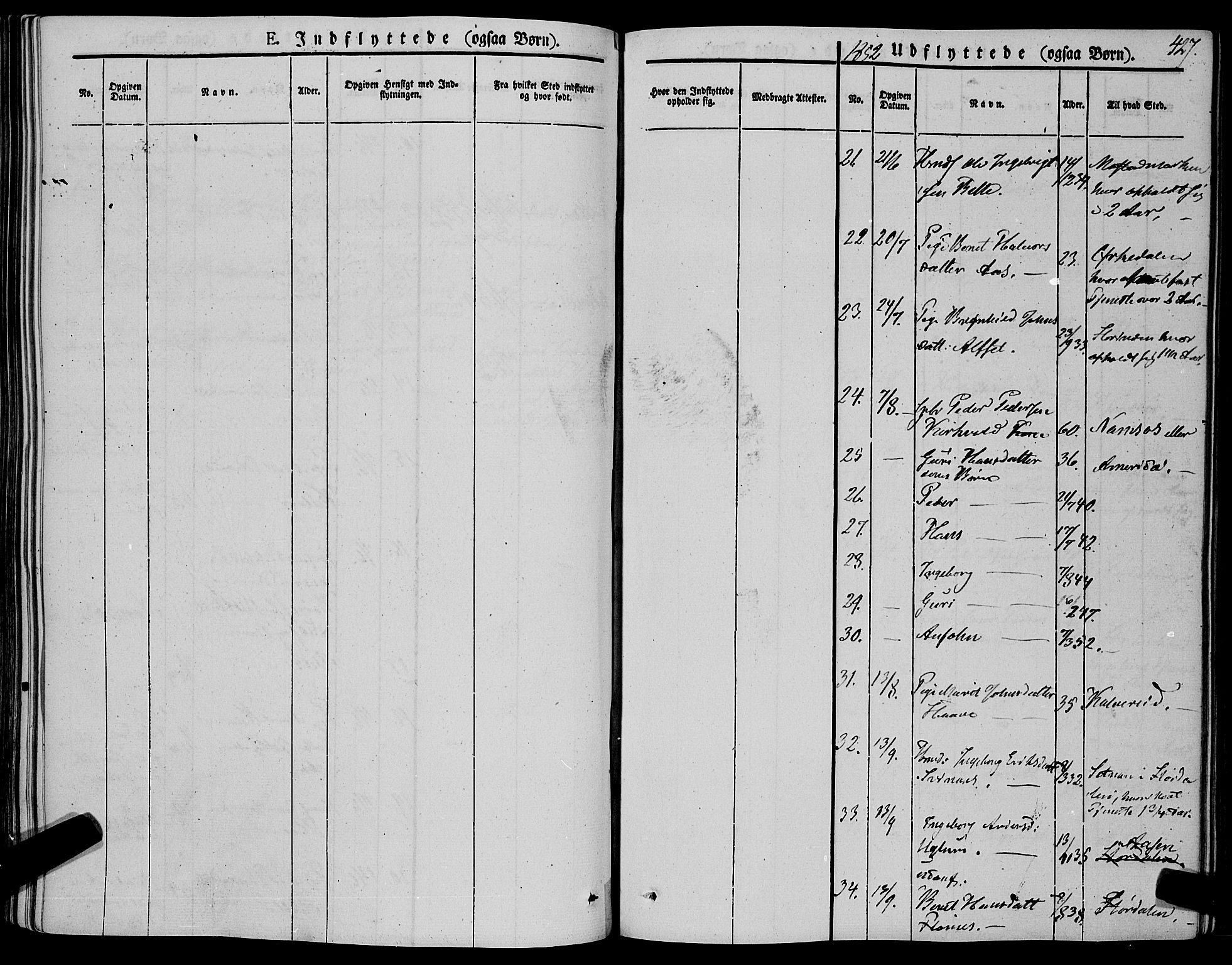 Ministerialprotokoller, klokkerbøker og fødselsregistre - Sør-Trøndelag, SAT/A-1456/695/L1145: Parish register (official) no. 695A06 /1, 1843-1859, p. 427