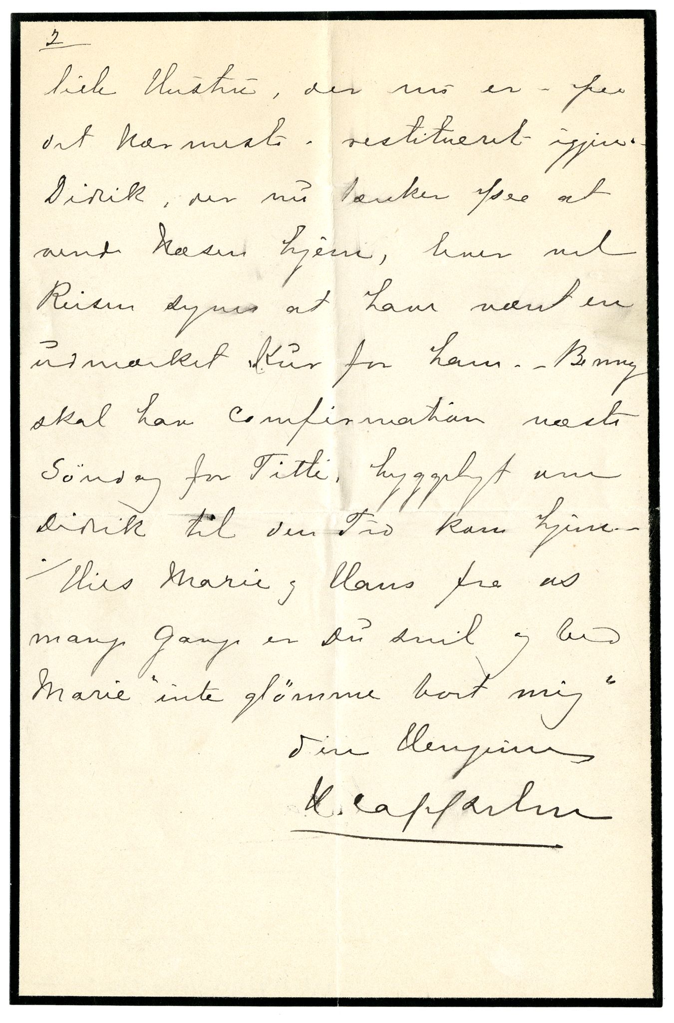 Diderik Maria Aalls brevsamling, NF/Ark-1023/F/L0002: D.M. Aalls brevsamling. B - C, 1799-1889, p. 287