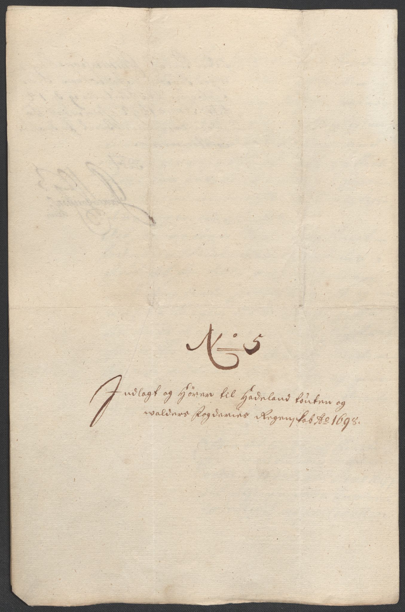 Rentekammeret inntil 1814, Reviderte regnskaper, Fogderegnskap, RA/EA-4092/R18/L1296: Fogderegnskap Hadeland, Toten og Valdres, 1698, p. 183