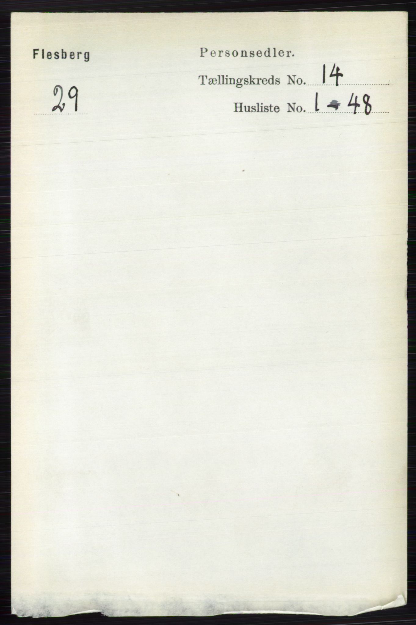 RA, 1891 census for 0631 Flesberg, 1891, p. 2456