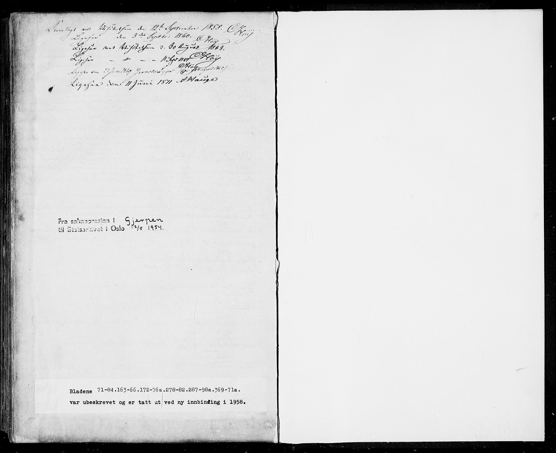Gjerpen kirkebøker, SAKO/A-265/F/Fa/L0008b: Parish register (official) no. I 8B, 1857-1871