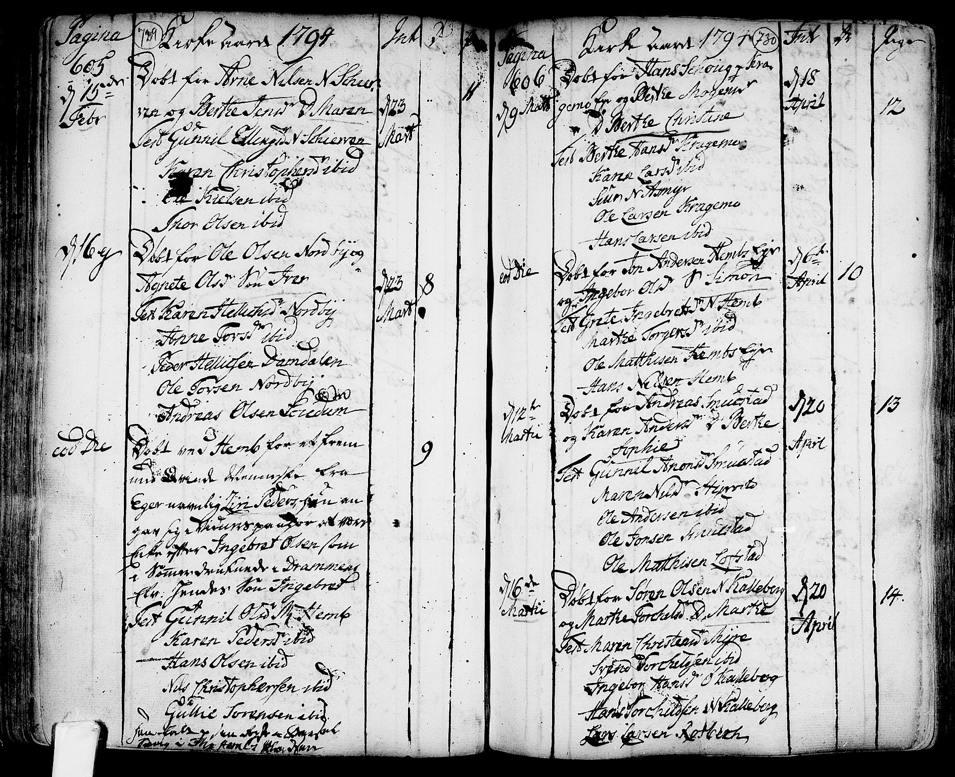 Lardal kirkebøker, SAKO/A-350/F/Fa/L0003: Parish register (official) no. I 3, 1733-1815, p. 729-730