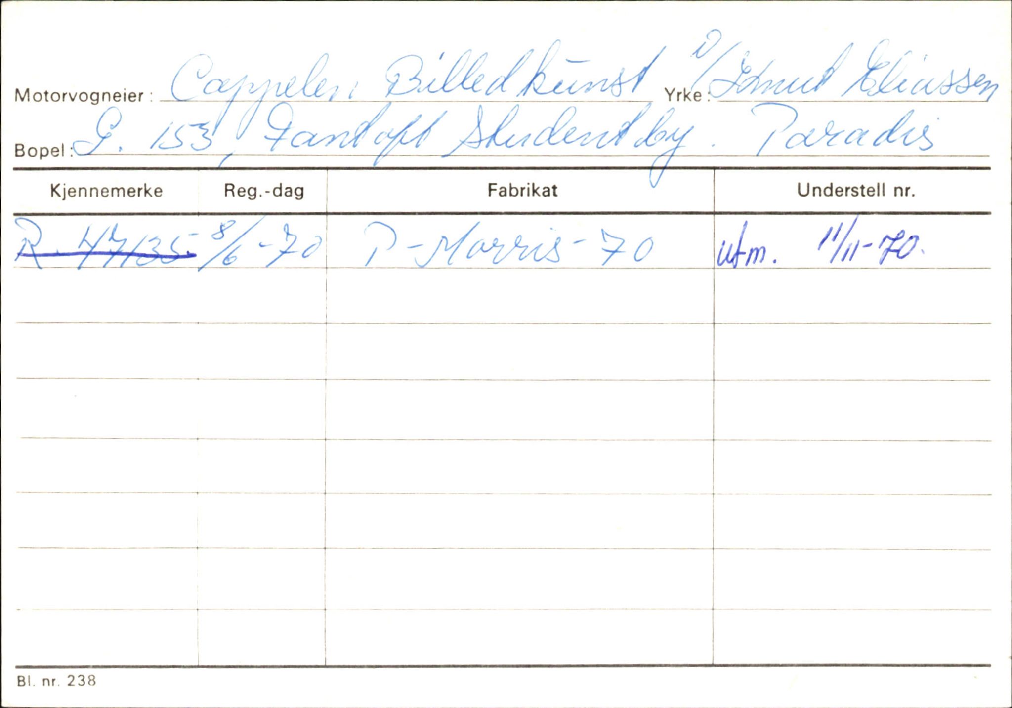 Statens vegvesen, Hordaland vegkontor, AV/SAB-A-5201/2/Ha/L0008: R-eierkort C-D, 1920-1971, p. 8