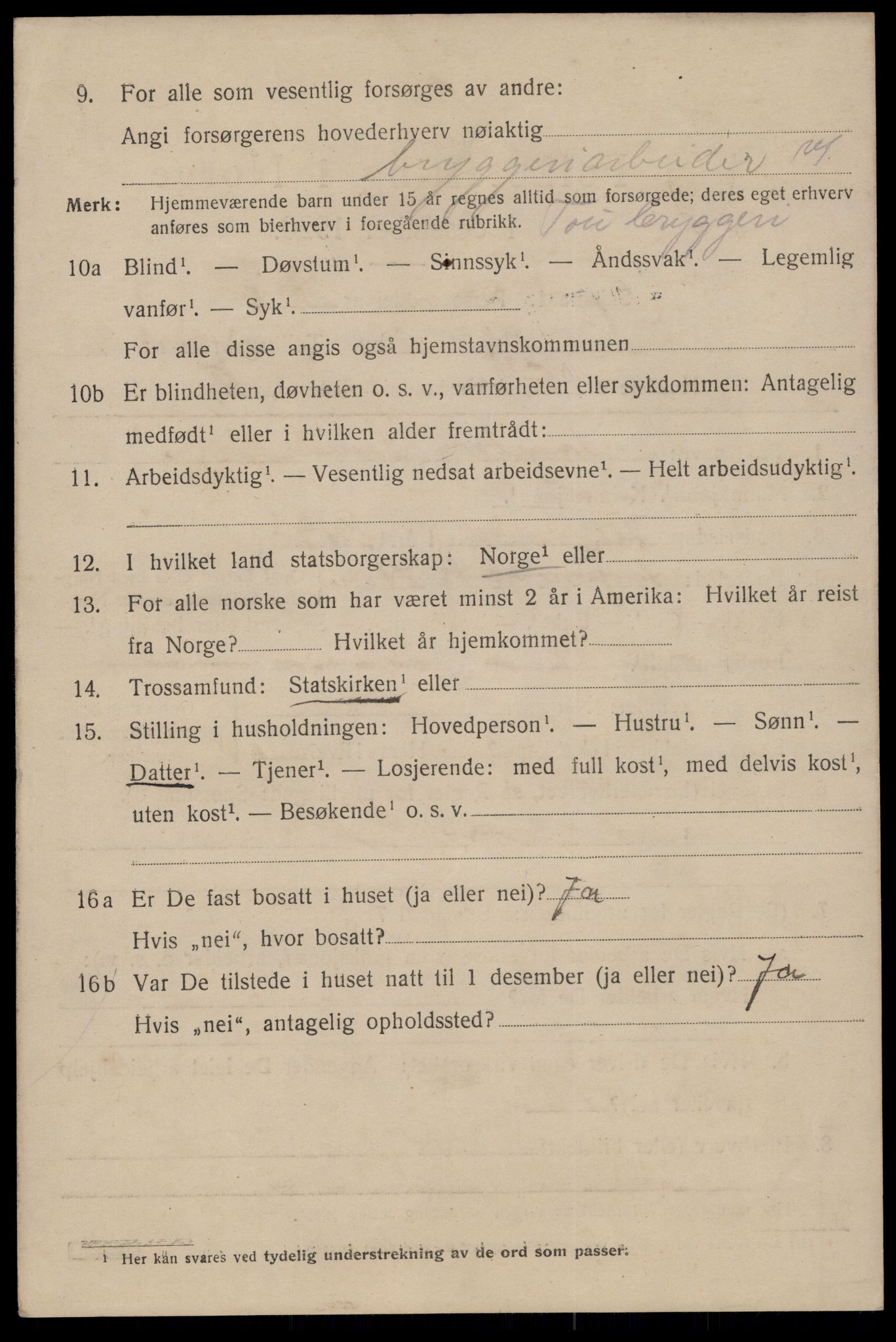 SAST, 1920 census for Stavanger, 1920, p. 37063