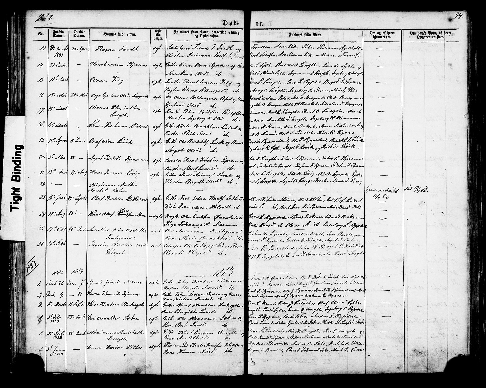 Ministerialprotokoller, klokkerbøker og fødselsregistre - Møre og Romsdal, SAT/A-1454/541/L0547: Parish register (copy) no. 541C02, 1867-1921, p. 34