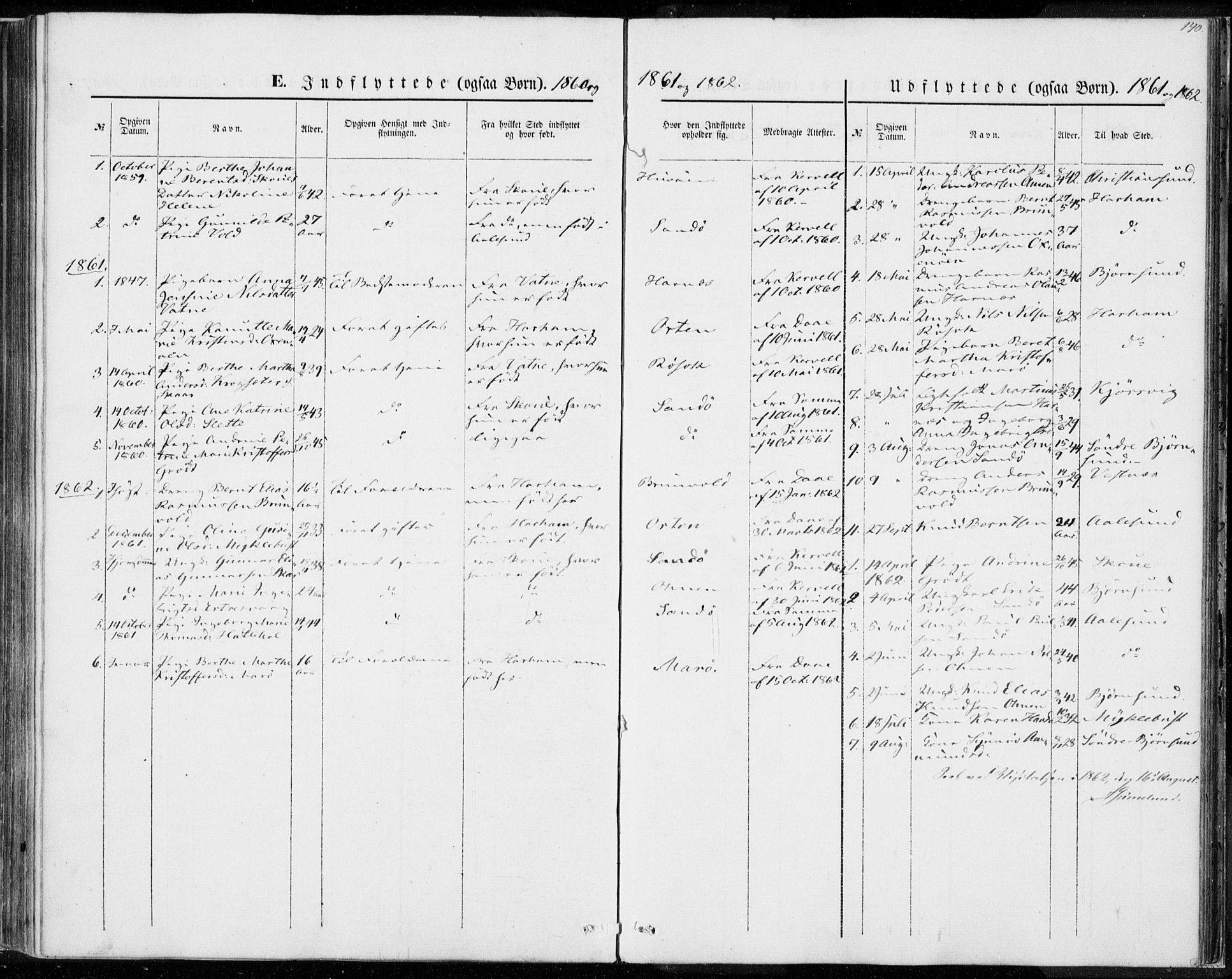 Ministerialprotokoller, klokkerbøker og fødselsregistre - Møre og Romsdal, AV/SAT-A-1454/561/L0728: Parish register (official) no. 561A02, 1858-1878, p. 140