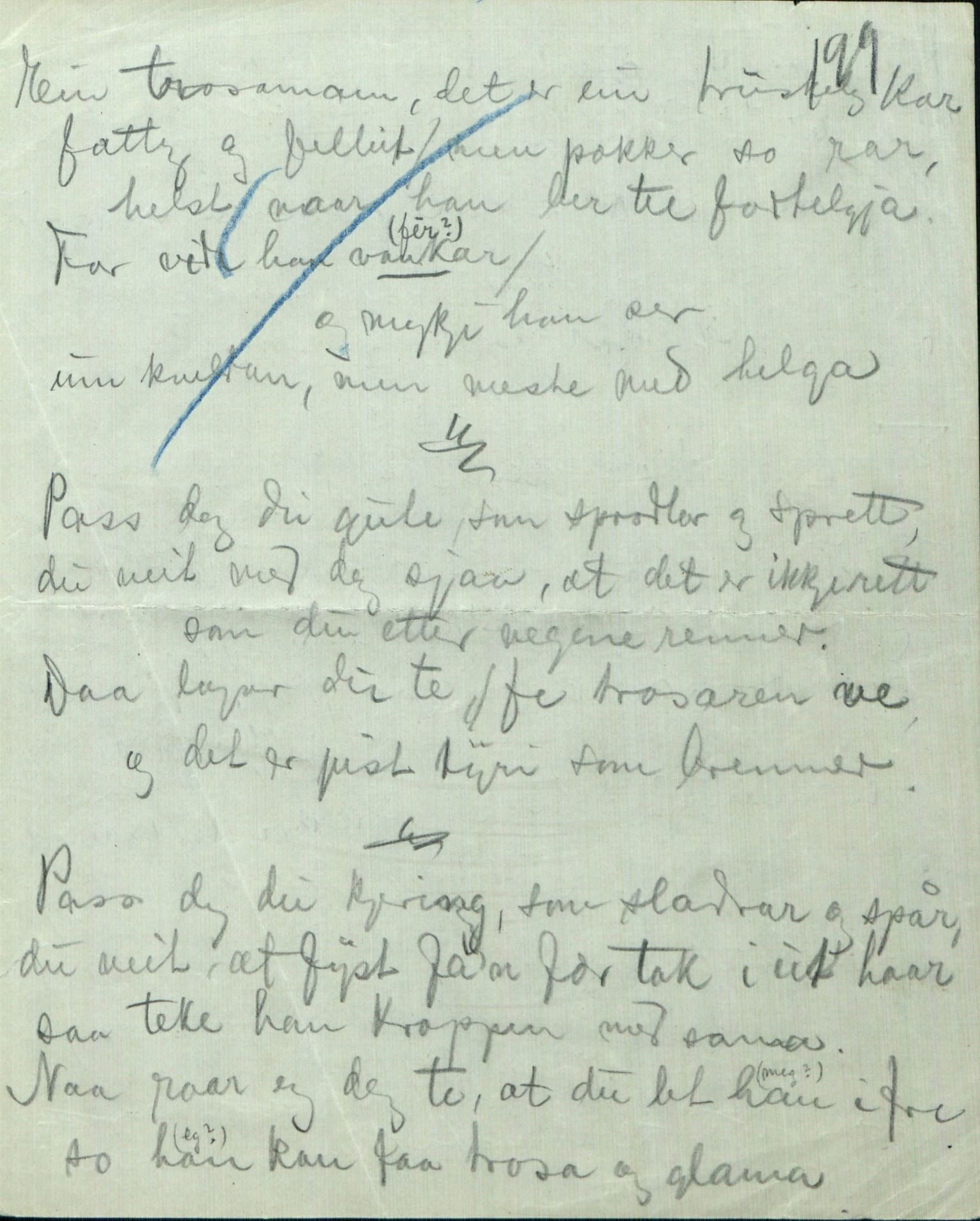 Rikard Berge, TEMU/TGM-A-1003/F/L0005/0002: 160-200 / 161 Oppskrifter av Rikard Berge, Aanund Olsnes m.fl. , 1905-1929, p. 199