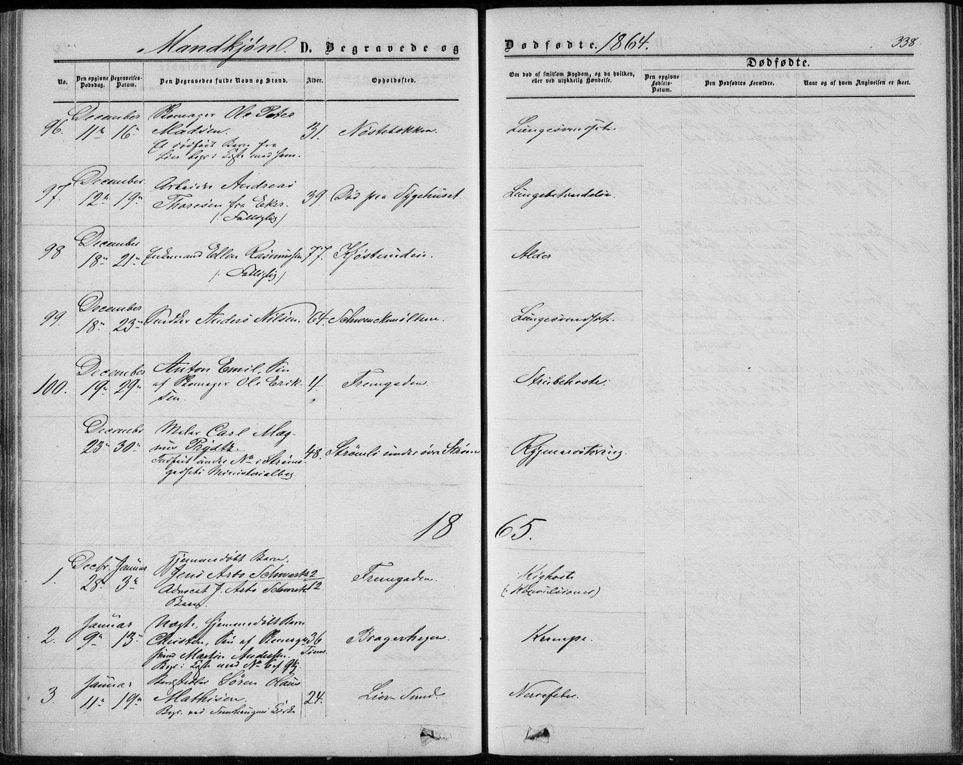 Bragernes kirkebøker, SAKO/A-6/F/Fb/L0003: Parish register (official) no. II 3, 1860-1868, p. 338