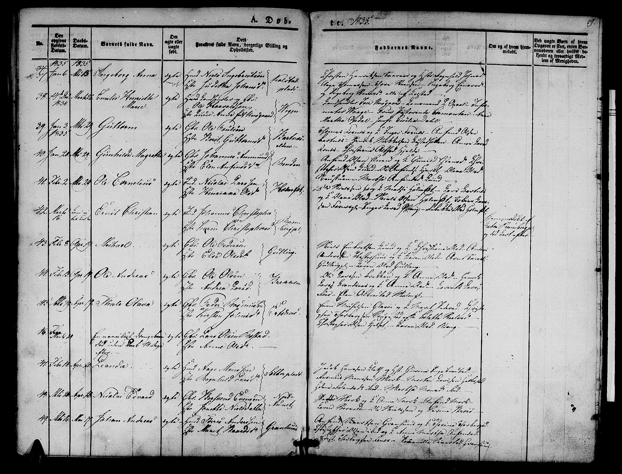 Ministerialprotokoller, klokkerbøker og fødselsregistre - Nord-Trøndelag, AV/SAT-A-1458/741/L0391: Parish register (official) no. 741A05, 1831-1836, p. 39