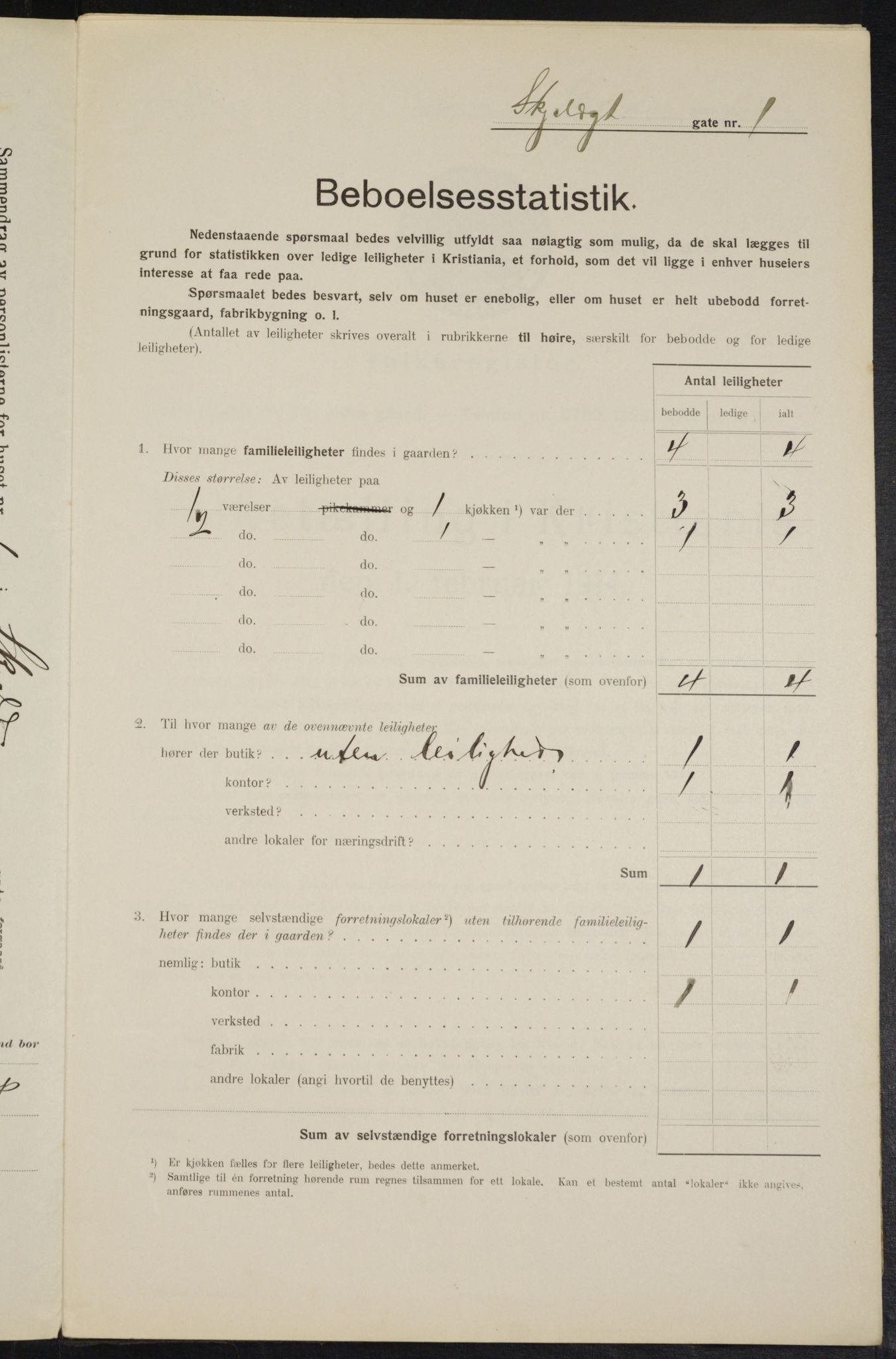 OBA, Municipal Census 1914 for Kristiania, 1914, p. 96024