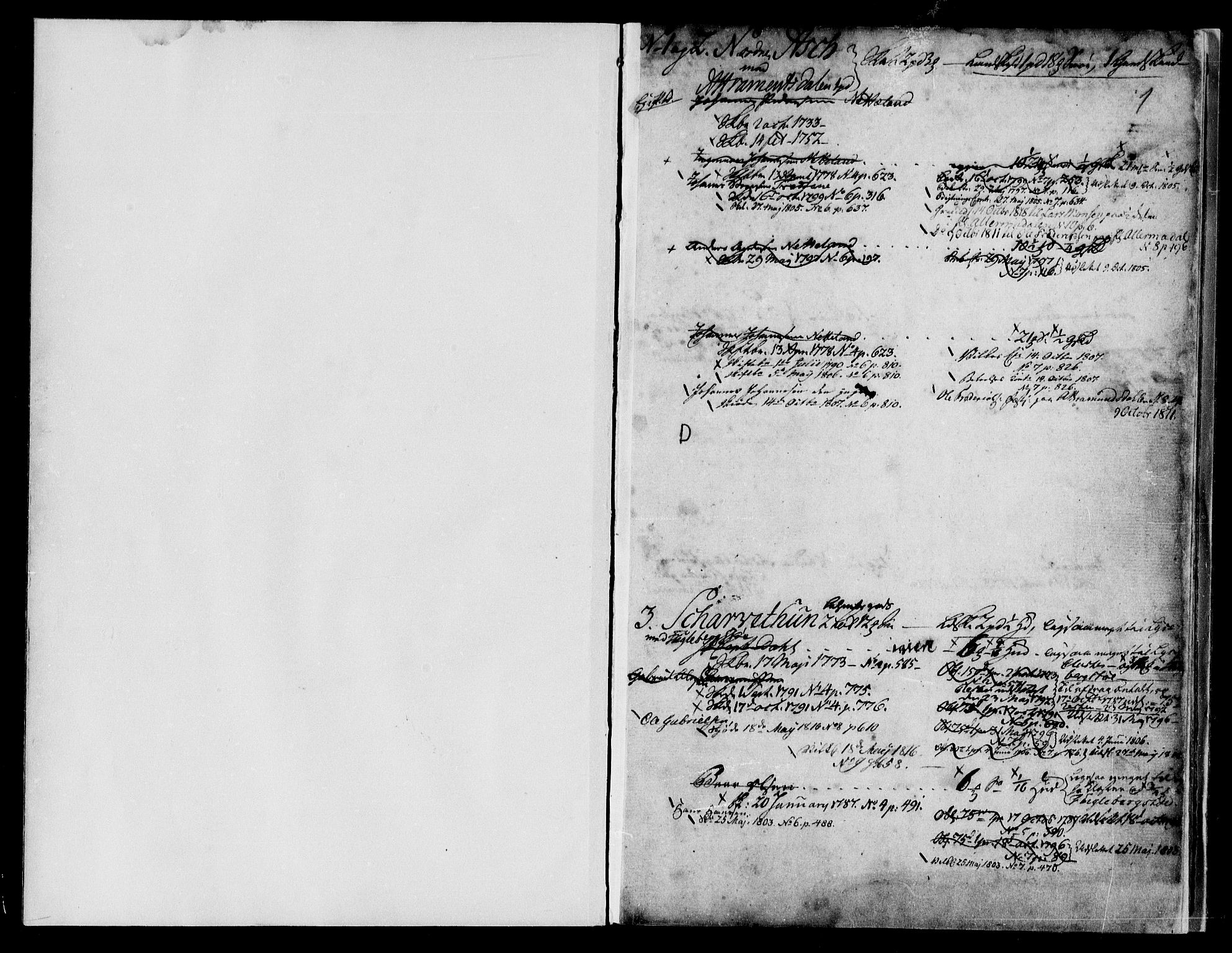 Sunnhordland sorenskrivar, SAB/A-2401/1/G/Ga/Gae/L0001: Mortgage register no. II.A.e.1, 1760-1820, p. 0-1