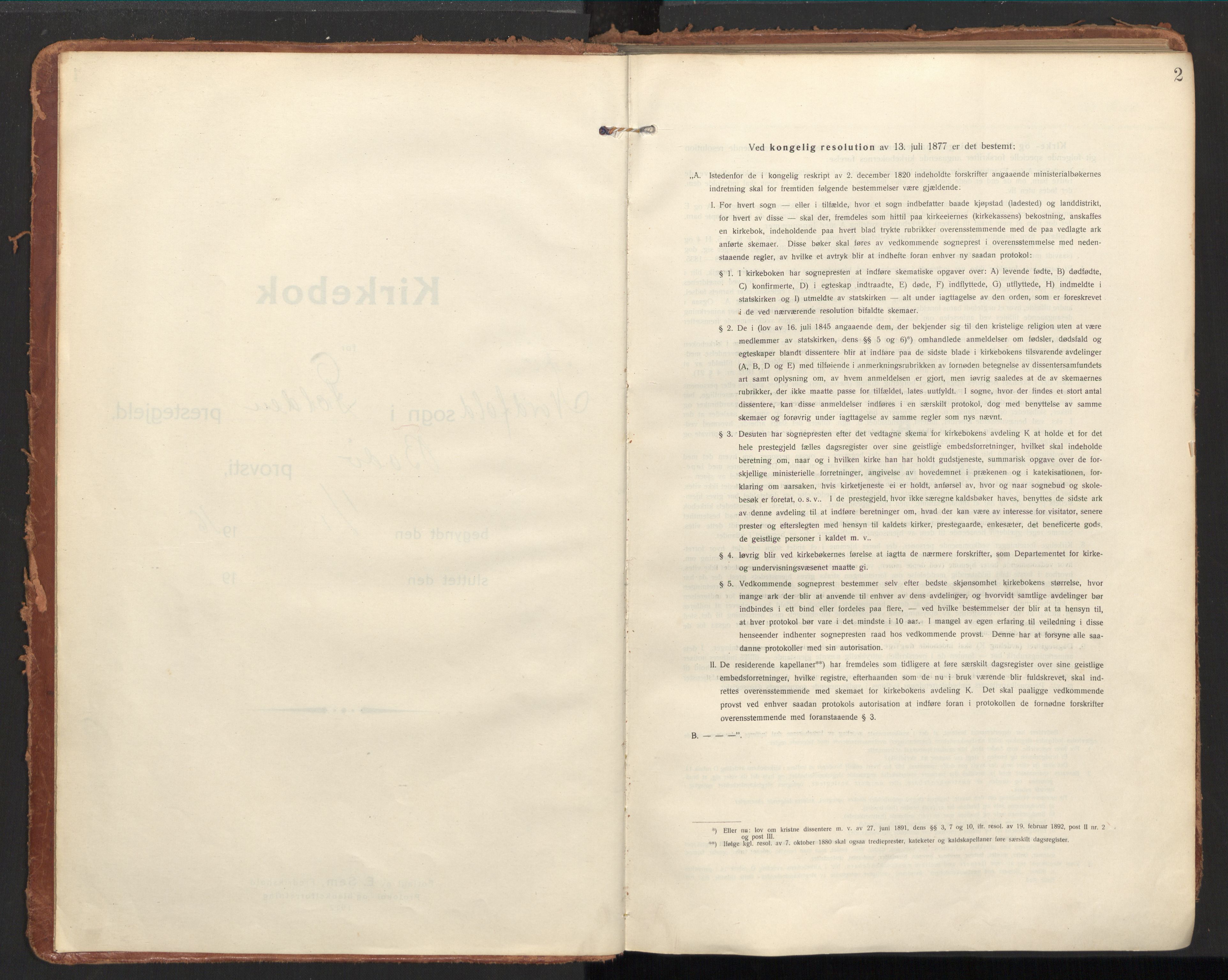 Ministerialprotokoller, klokkerbøker og fødselsregistre - Nordland, AV/SAT-A-1459/858/L0833: Parish register (official) no. 858A03, 1916-1934, p. 2