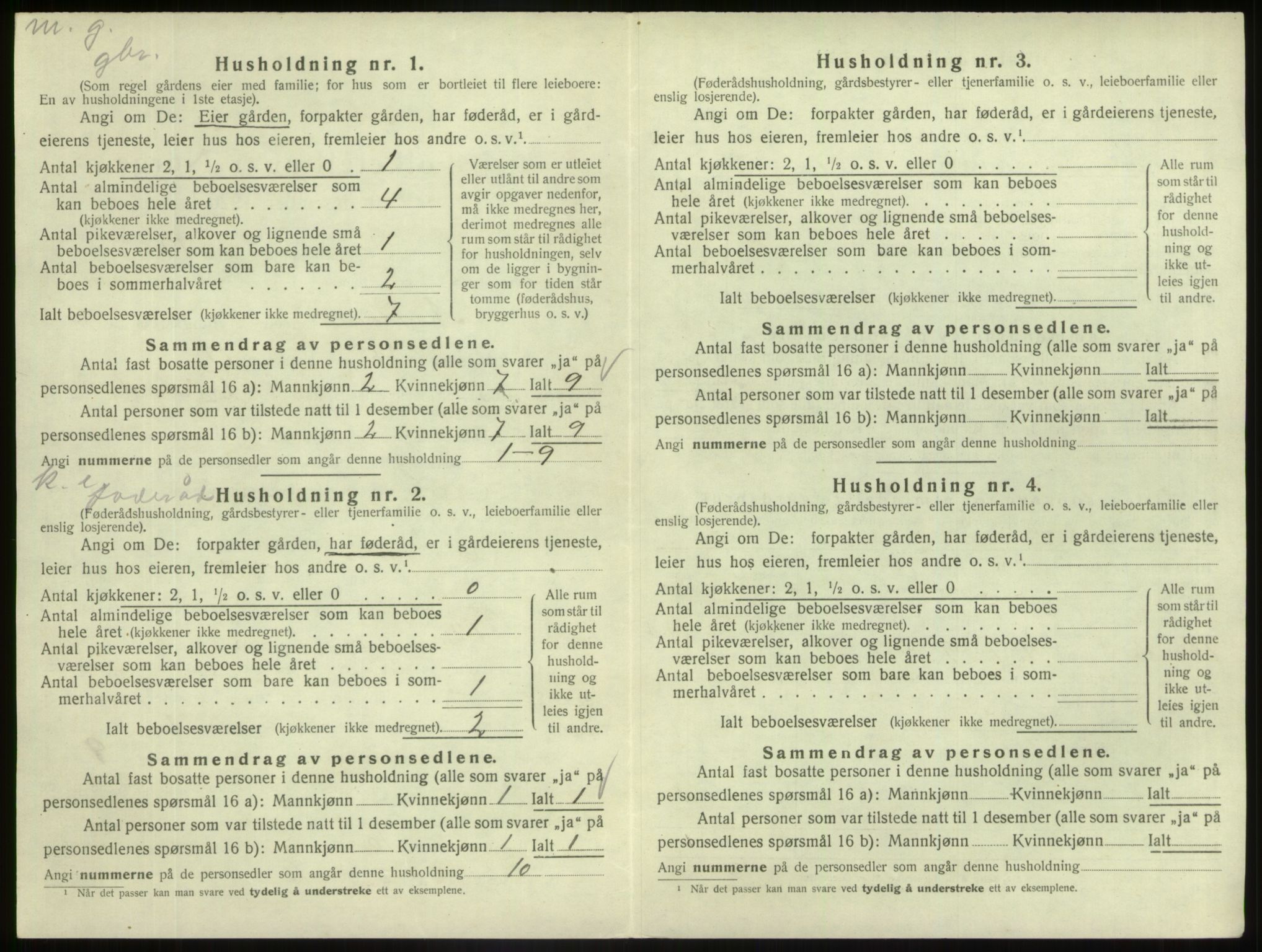 SAB, 1920 census for Askvoll, 1920, p. 361