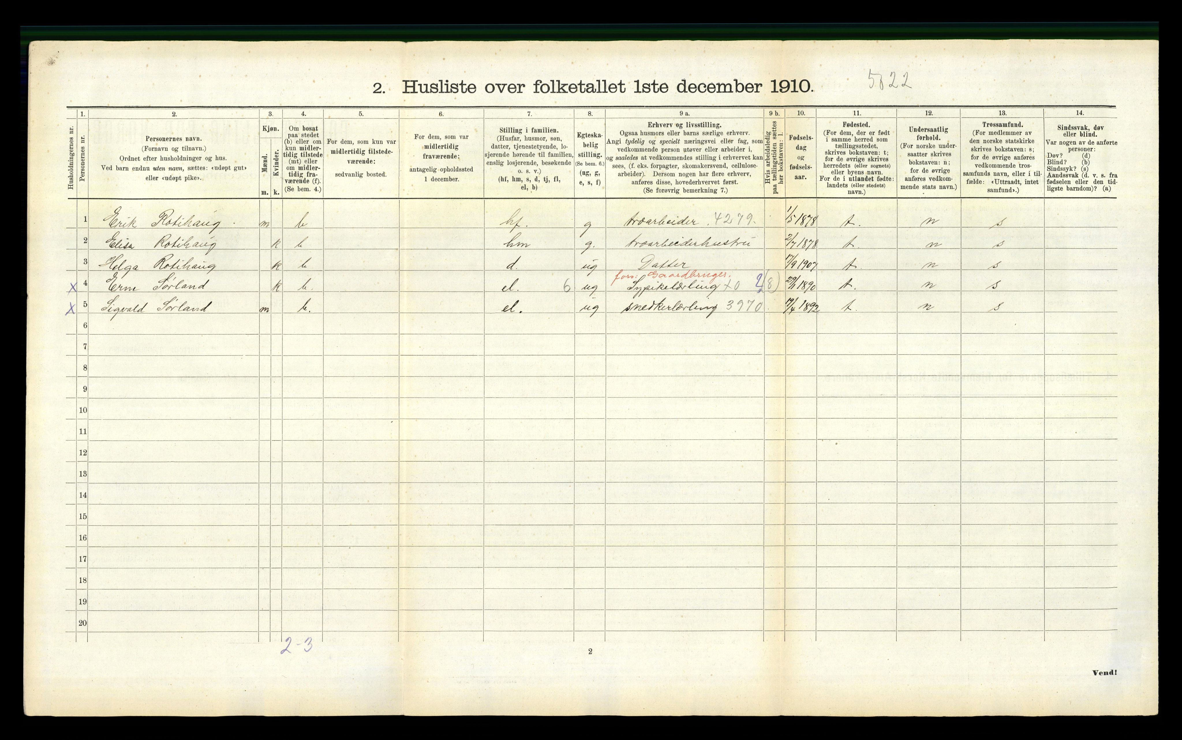 RA, 1910 census for Eid, 1910, p. 480