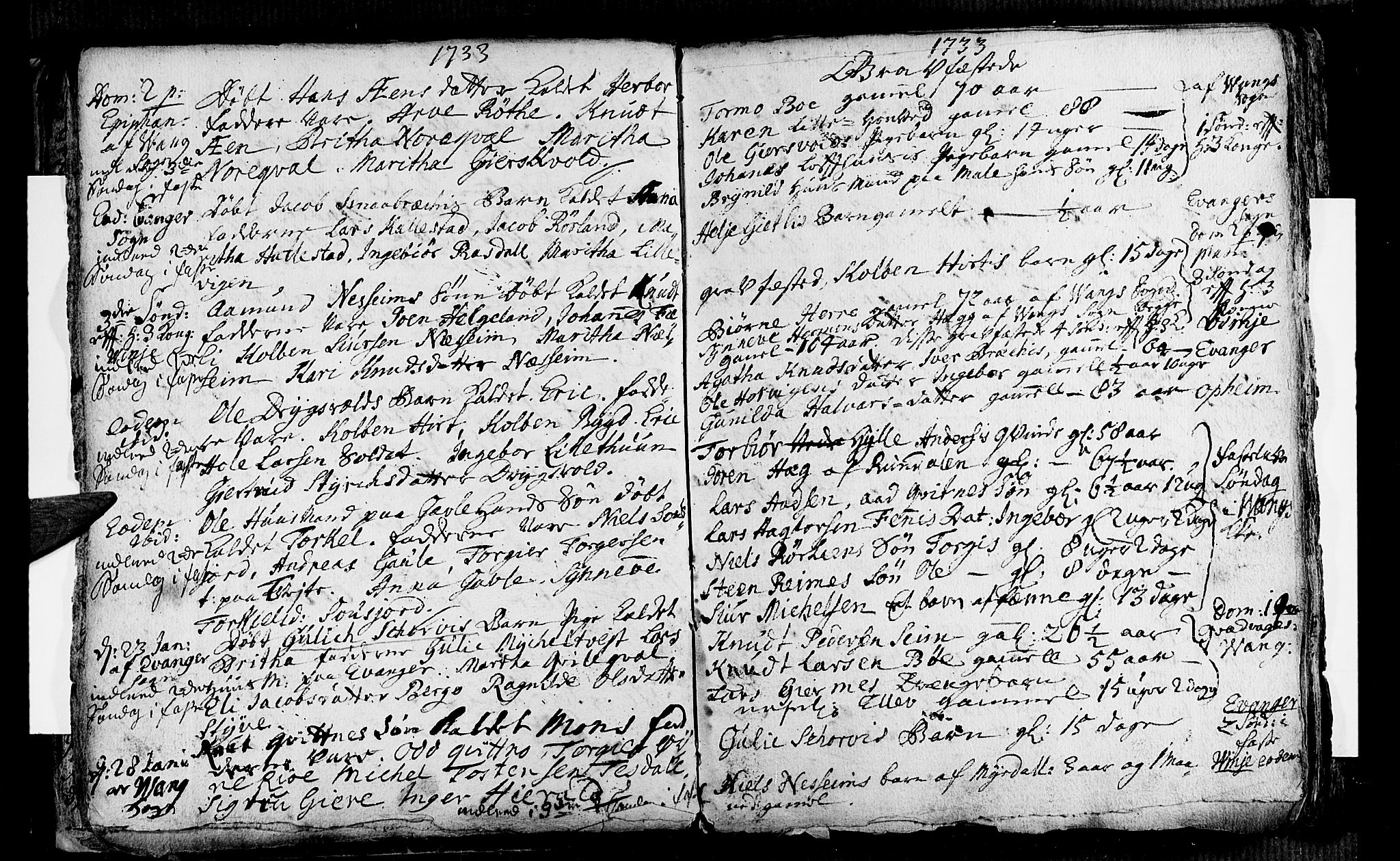 Voss sokneprestembete, AV/SAB-A-79001/H/Haa: Parish register (official) no. A 4, 1732-1736, p. 21