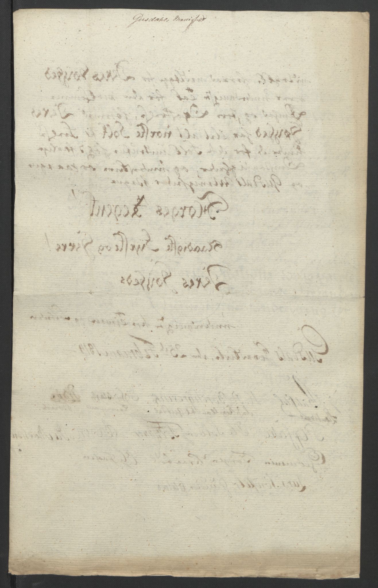 Statsrådssekretariatet, RA/S-1001/D/Db/L0007: Fullmakter for Eidsvollsrepresentantene i 1814. , 1814, p. 261