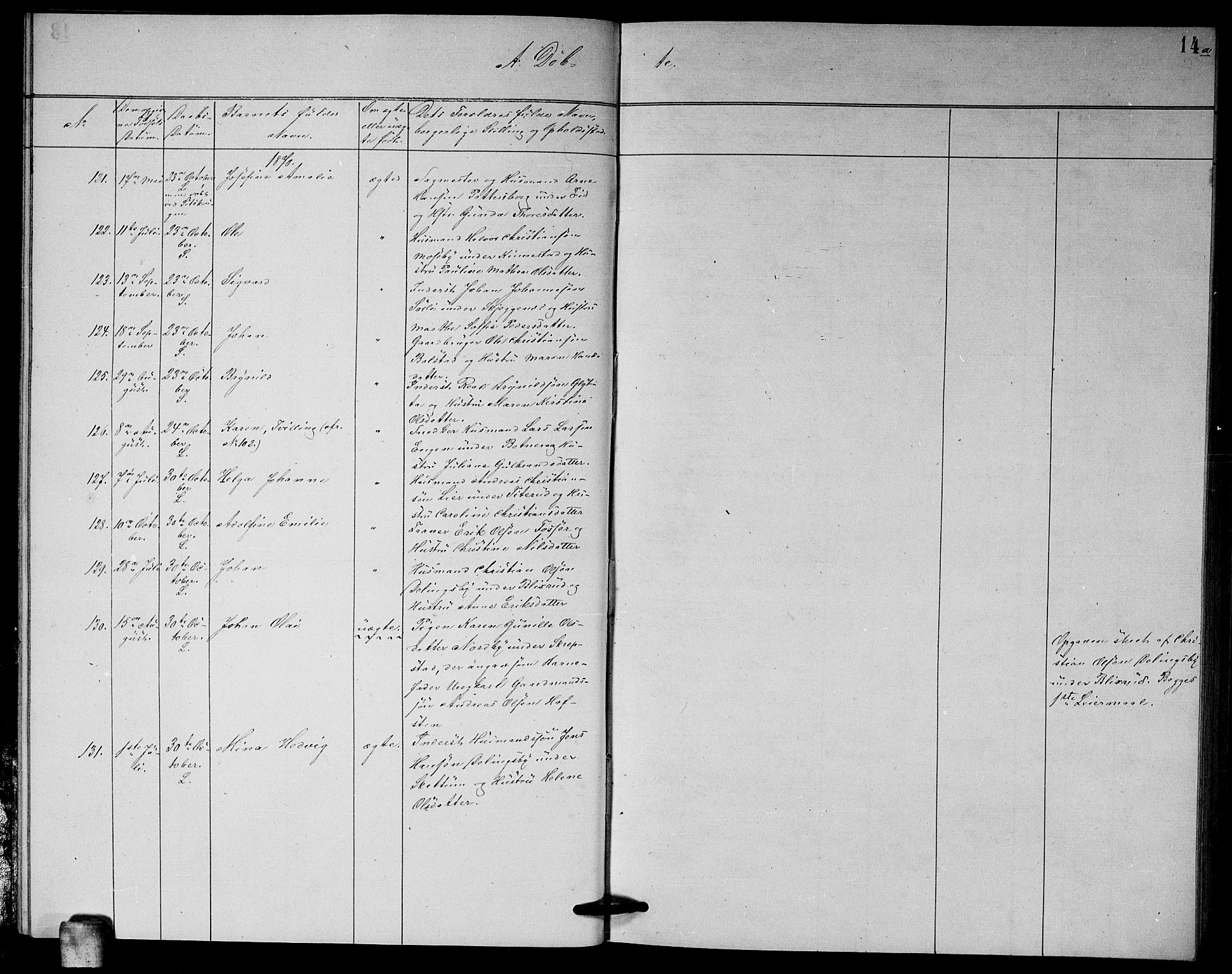 Høland prestekontor Kirkebøker, AV/SAO-A-10346a/G/Ga/L0006: Parish register (copy) no. I 6, 1869-1879, p. 14