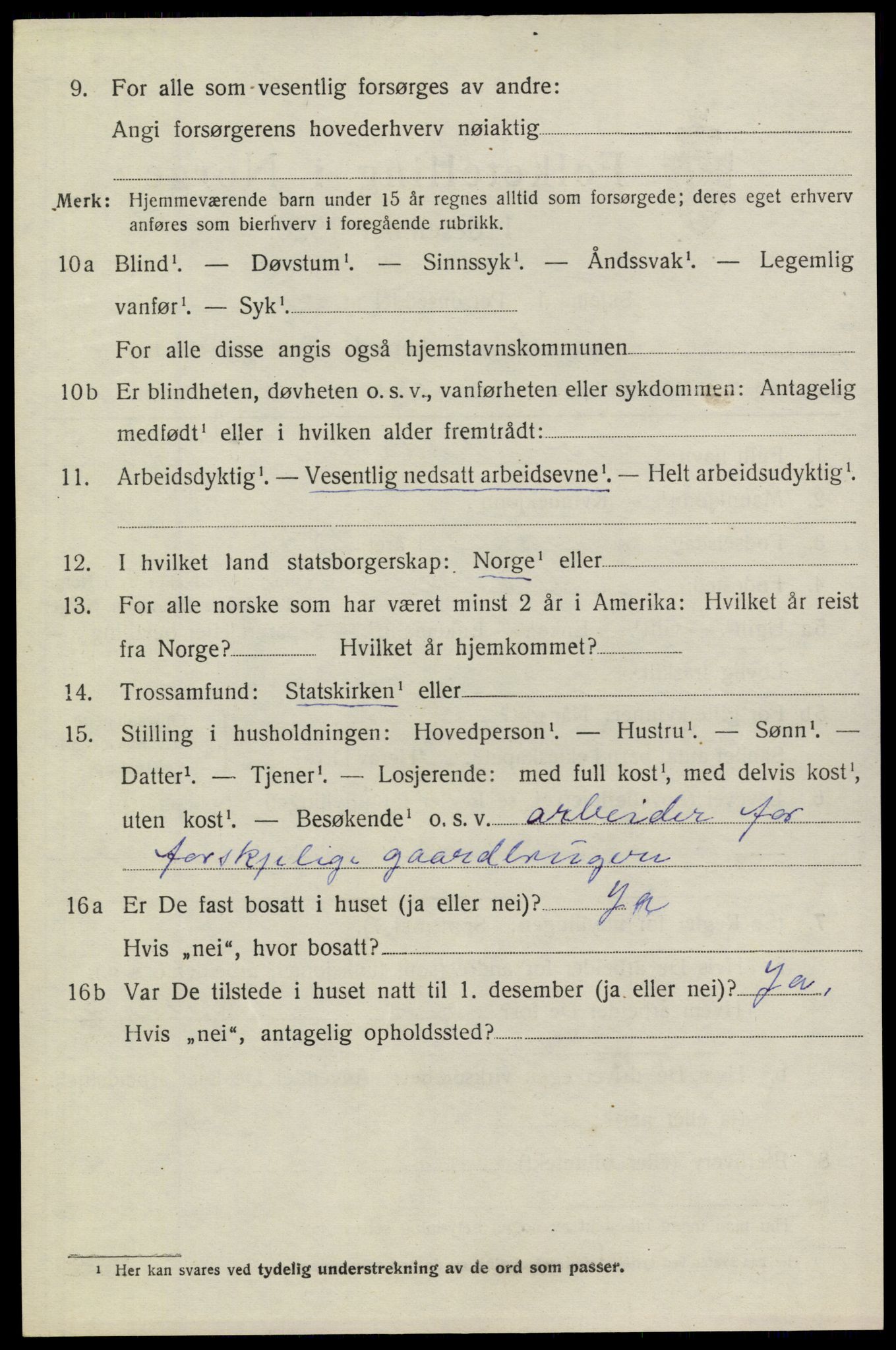 SAKO, 1920 census for Heddal, 1920, p. 5307