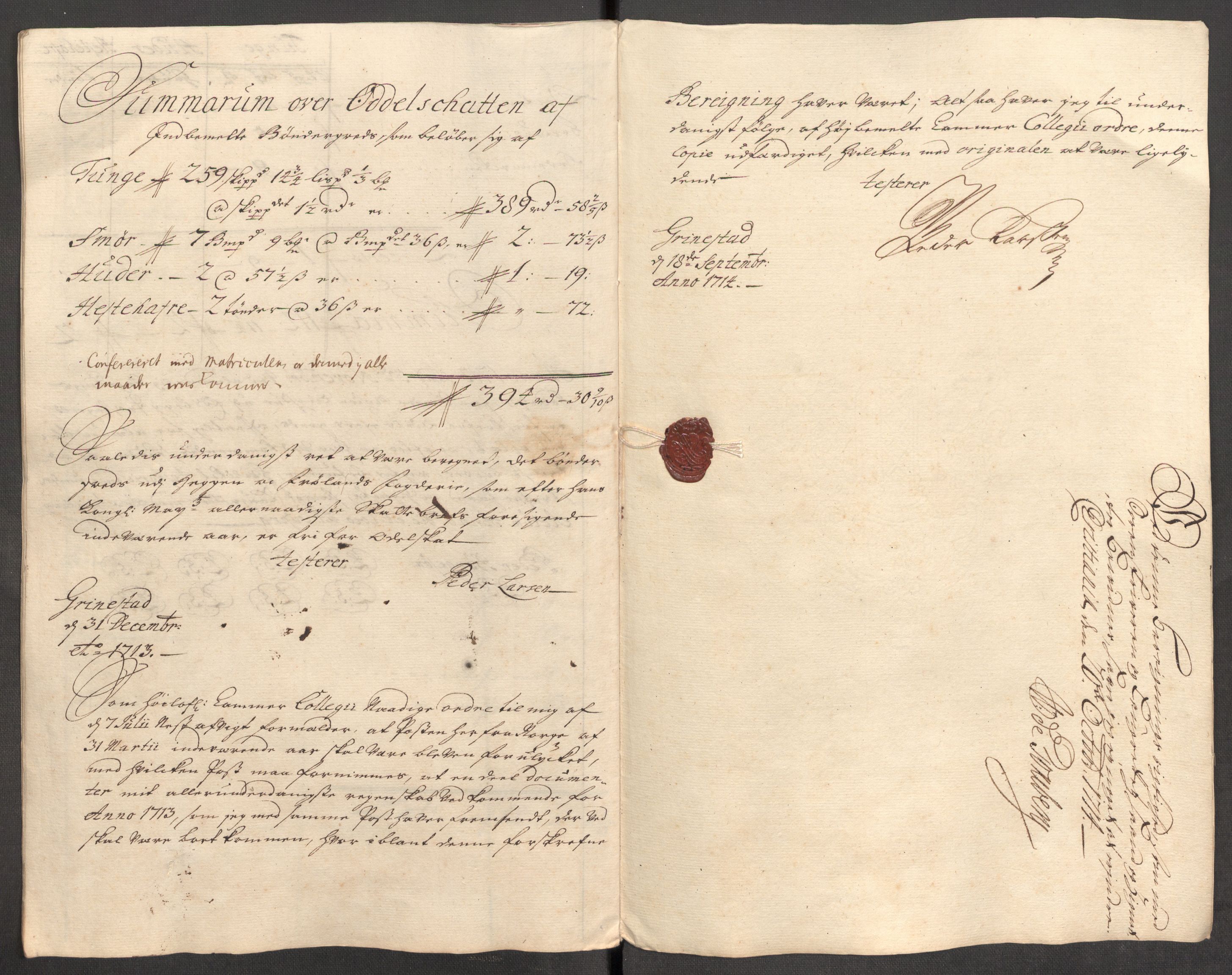 Rentekammeret inntil 1814, Reviderte regnskaper, Fogderegnskap, AV/RA-EA-4092/R07/L0307: Fogderegnskap Rakkestad, Heggen og Frøland, 1713, p. 110