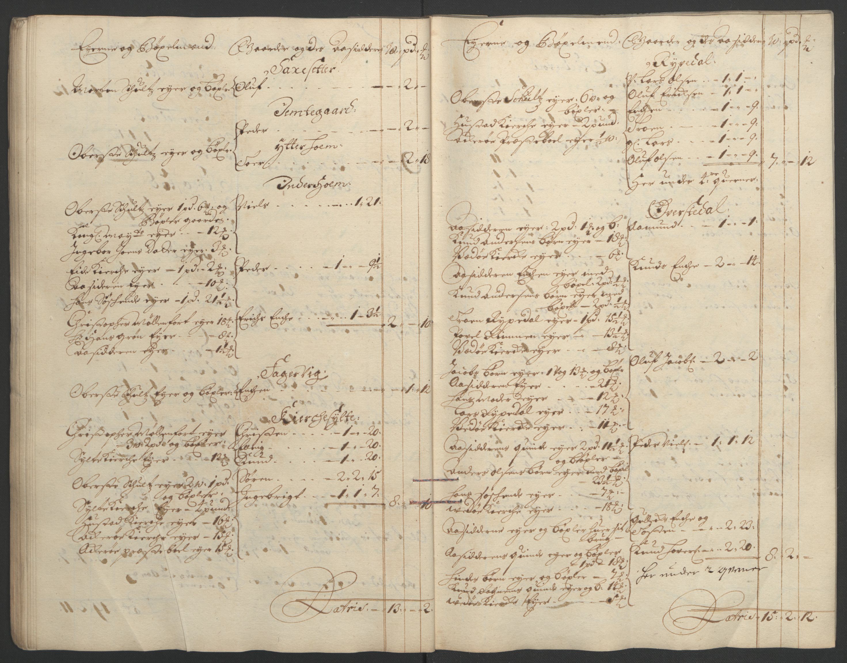 Rentekammeret inntil 1814, Reviderte regnskaper, Fogderegnskap, AV/RA-EA-4092/R55/L3652: Fogderegnskap Romsdal, 1695-1696, p. 202