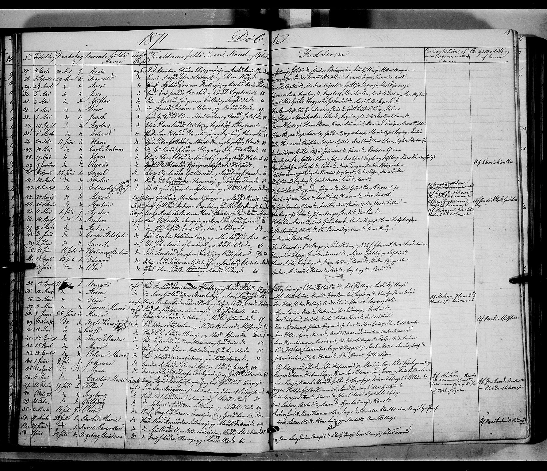 Jevnaker prestekontor, SAH/PREST-116/H/Ha/Haa/L0007: Parish register (official) no. 7, 1858-1876, p. 69