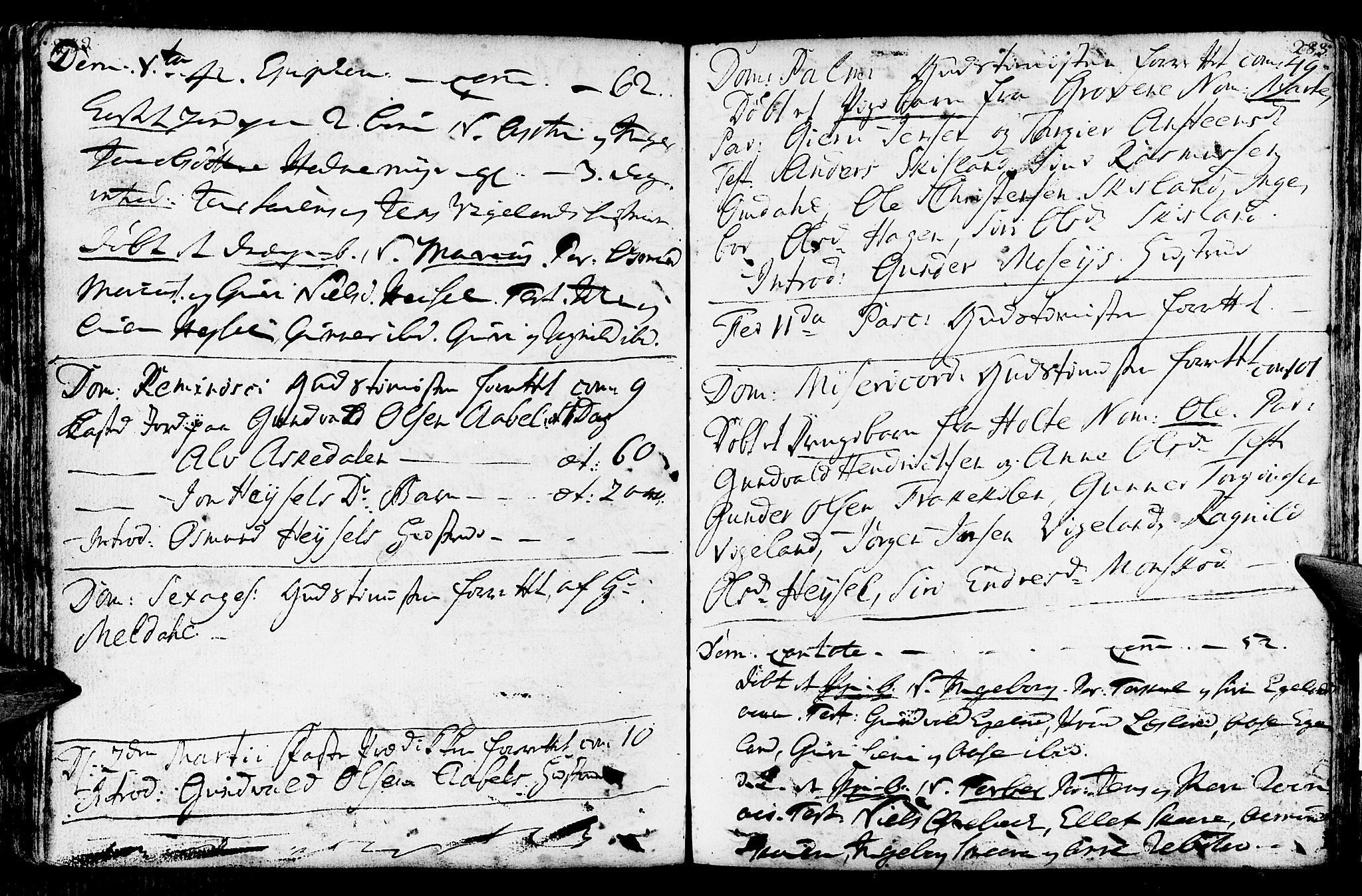 Vennesla sokneprestkontor, AV/SAK-1111-0045/Fa/Fab/L0001: Parish register (official) no. A 1, 1741-1794, p. 282-283