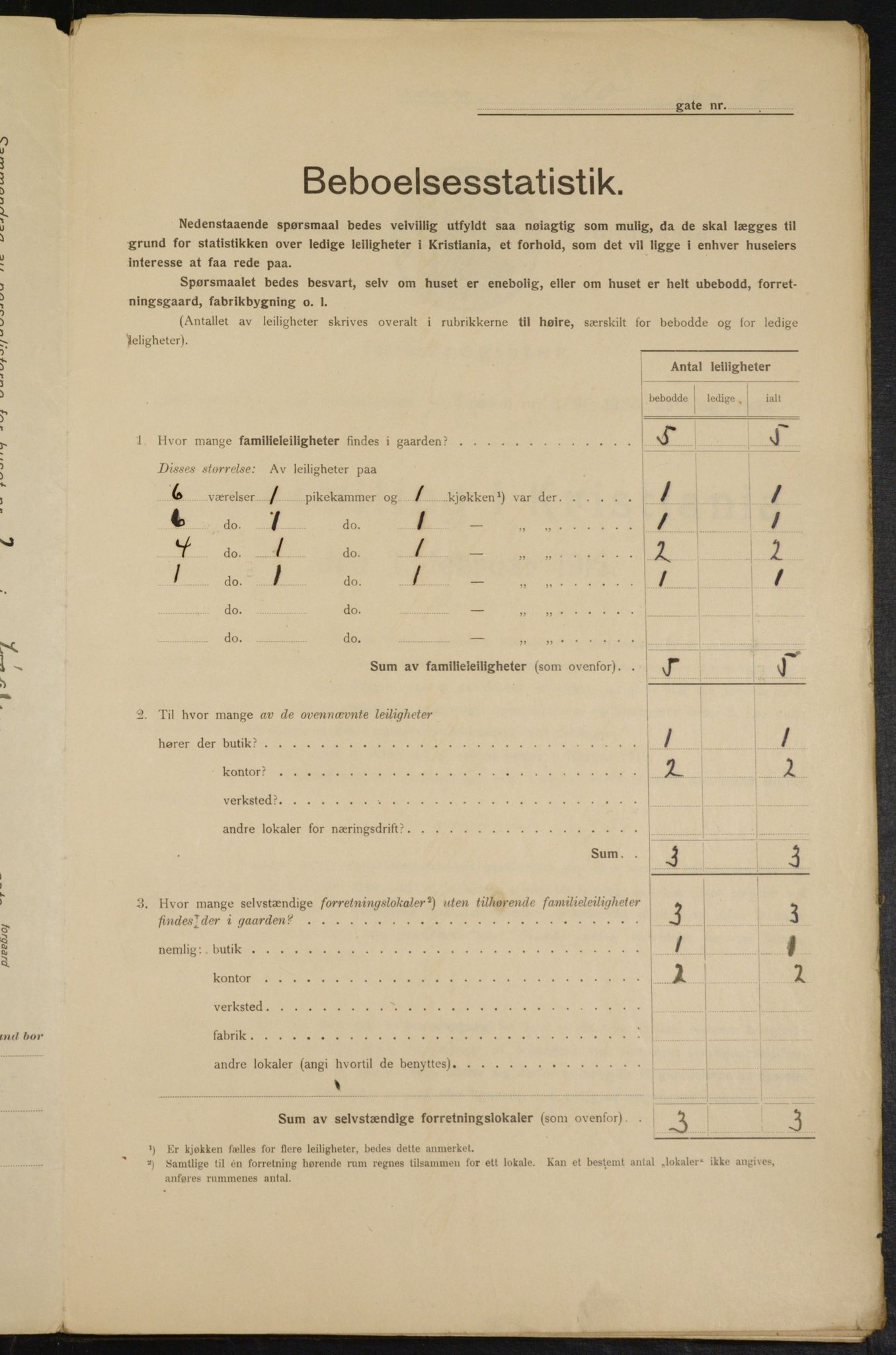 OBA, Municipal Census 1915 for Kristiania, 1915, p. 94974