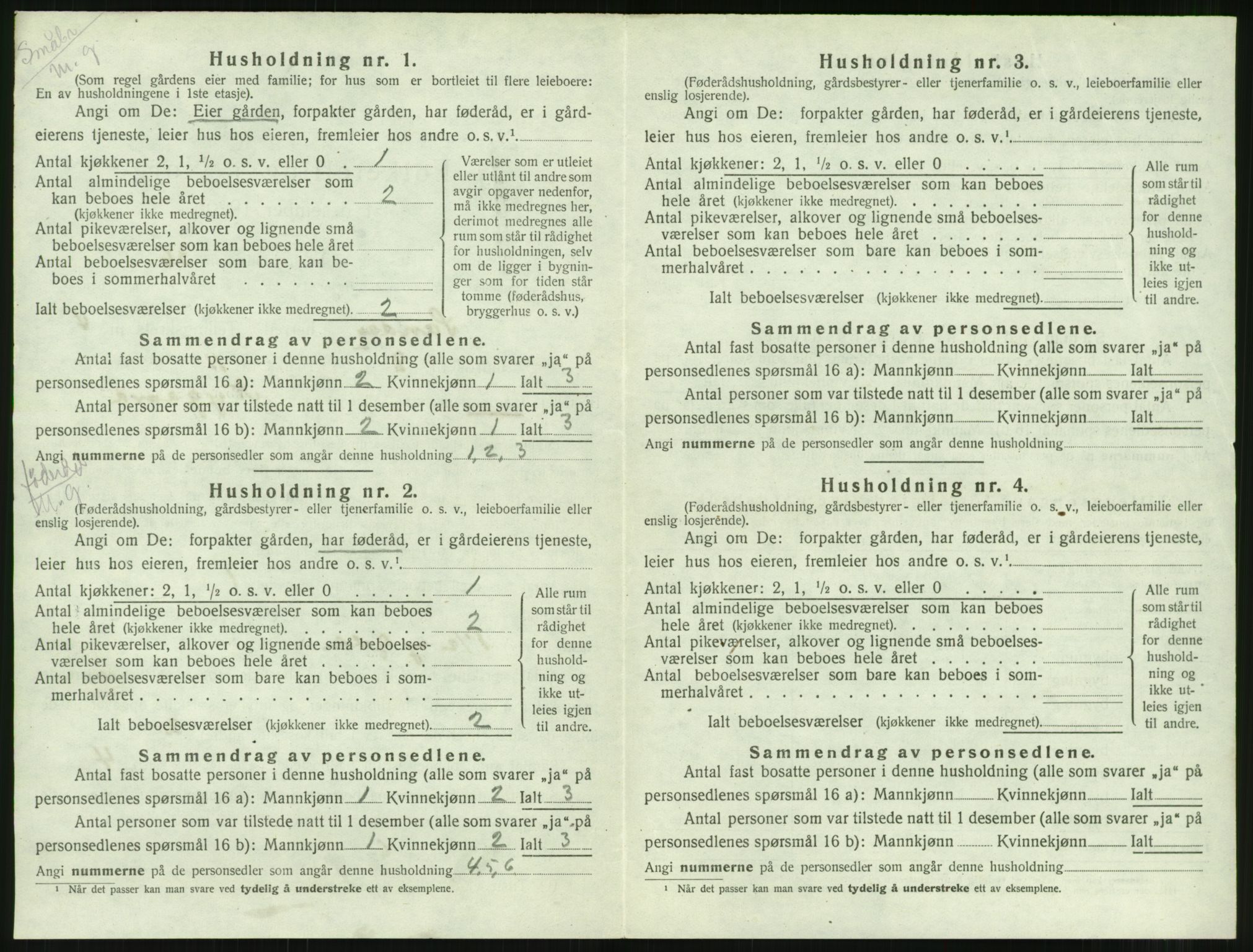 SAT, 1920 census for Sandøy, 1920, p. 239