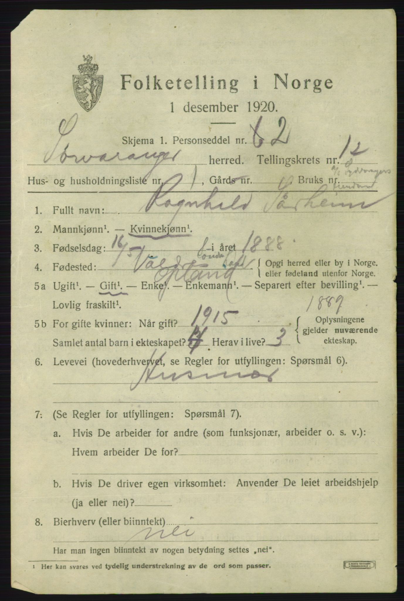 SATØ, 1920 census for Sør-Varanger, 1920, p. 8772