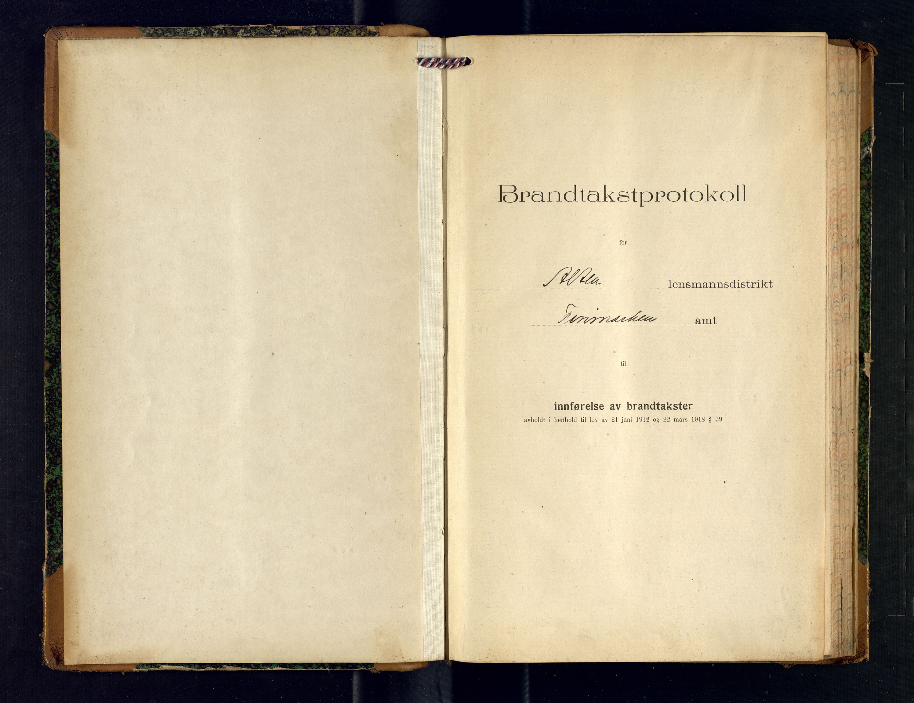 Alta lensmannskontor, SATØ/S-1165/O/Ob/L0174: Branntakstprotokoll, 1921-1924