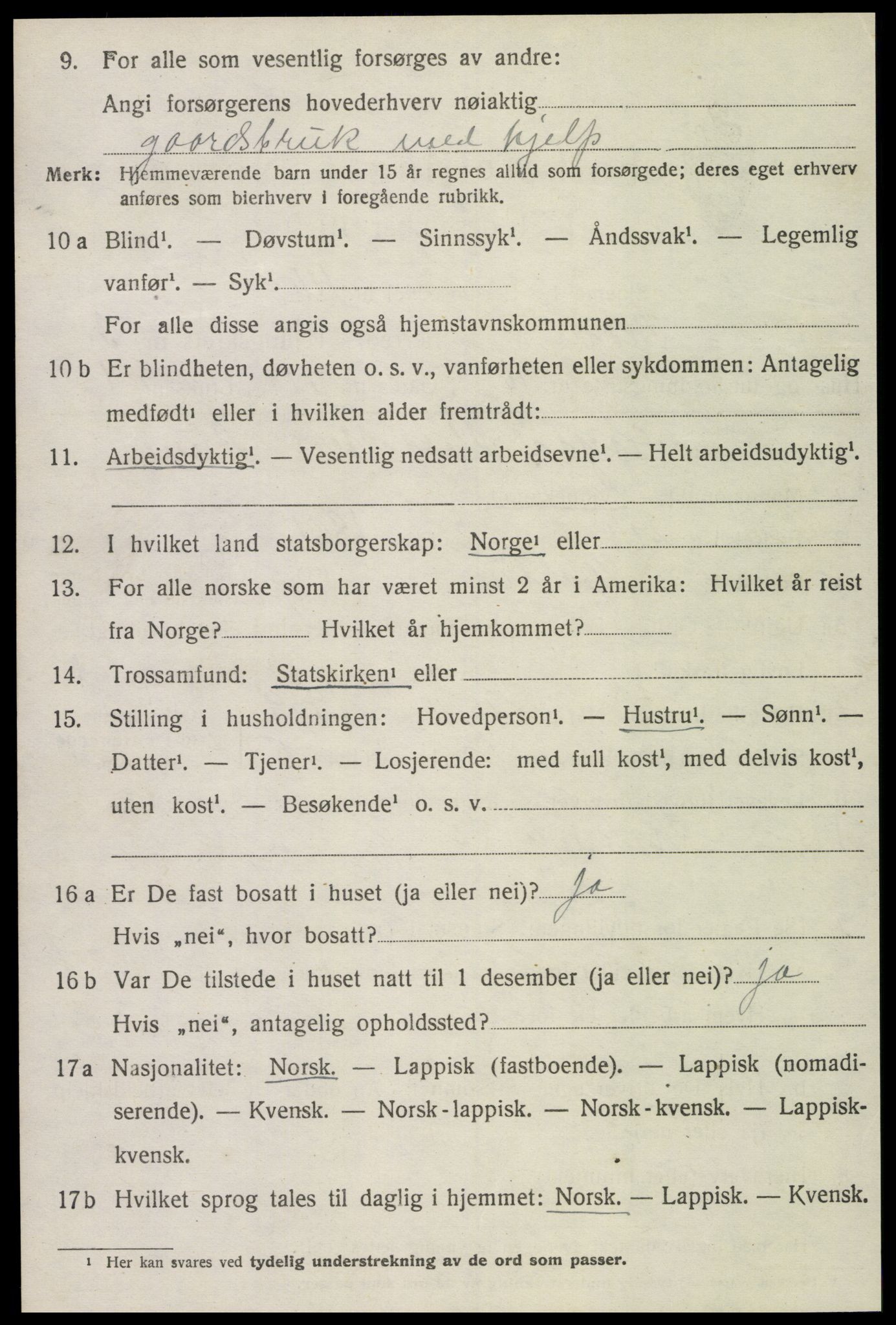 SAT, 1920 census for Skogn, 1920, p. 4816