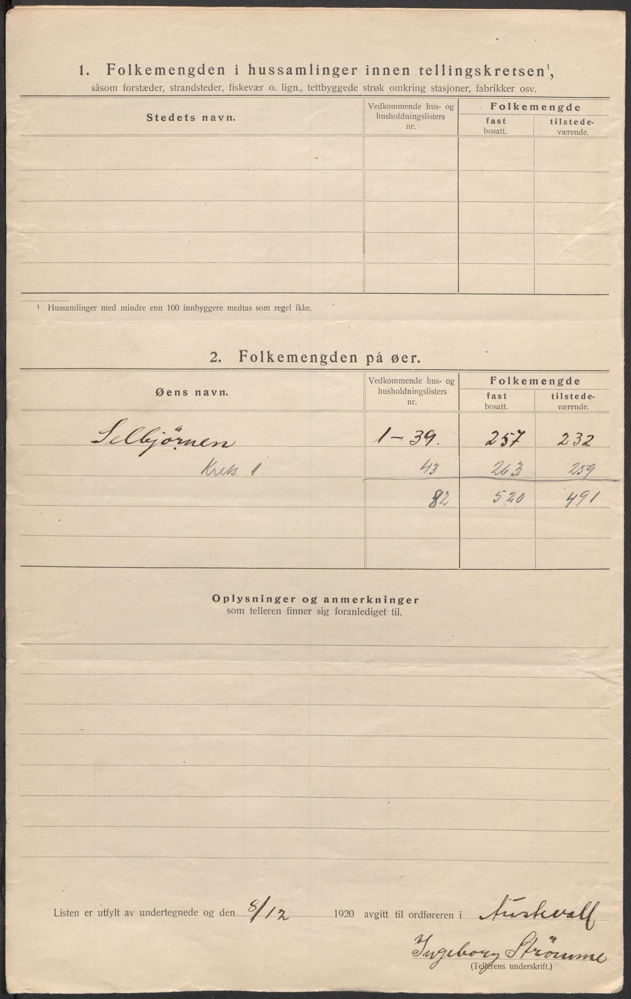 SAB, 1920 census for Austevoll, 1920, p. 10