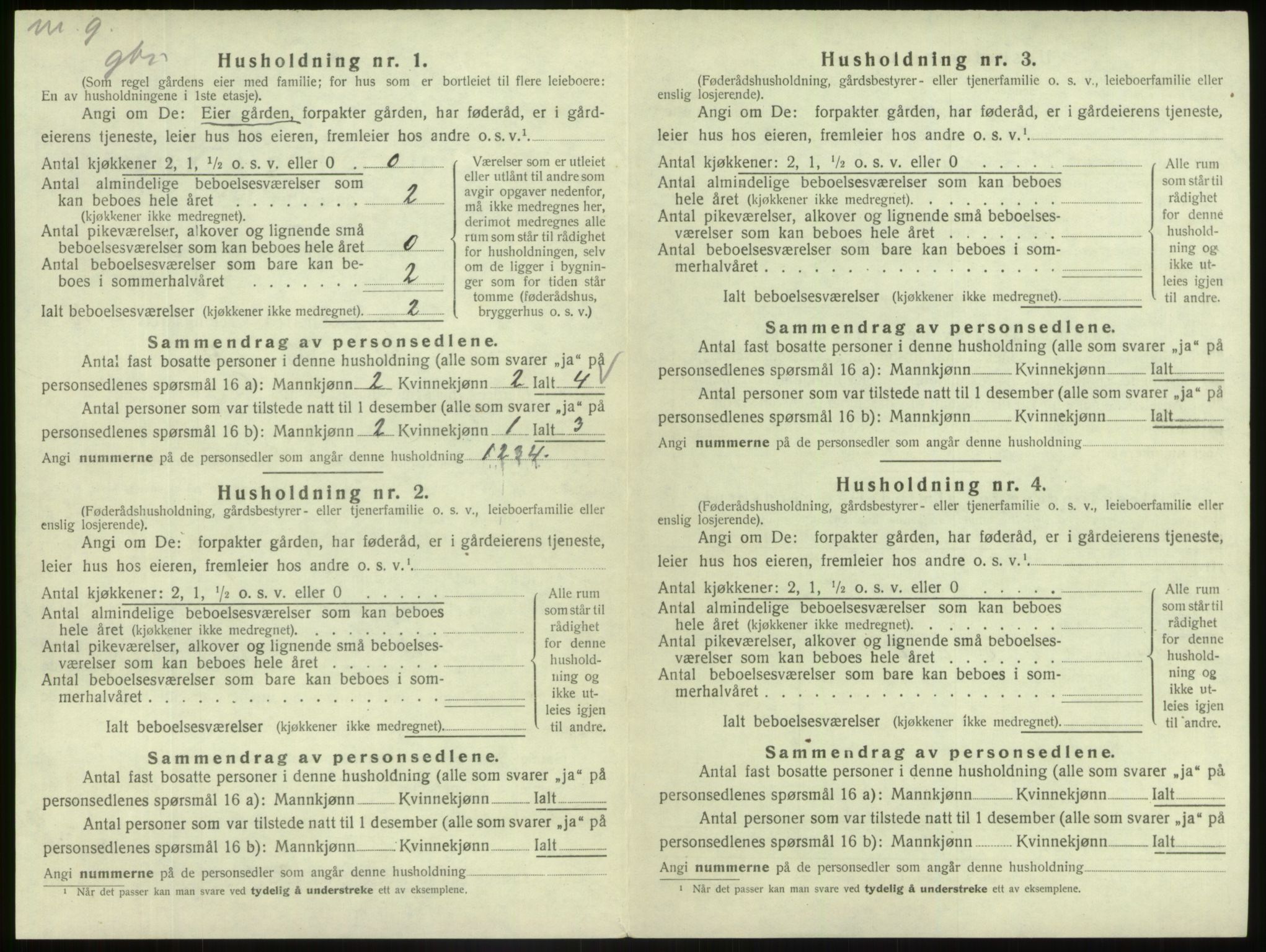 SAB, 1920 census for Askvoll, 1920, p. 846