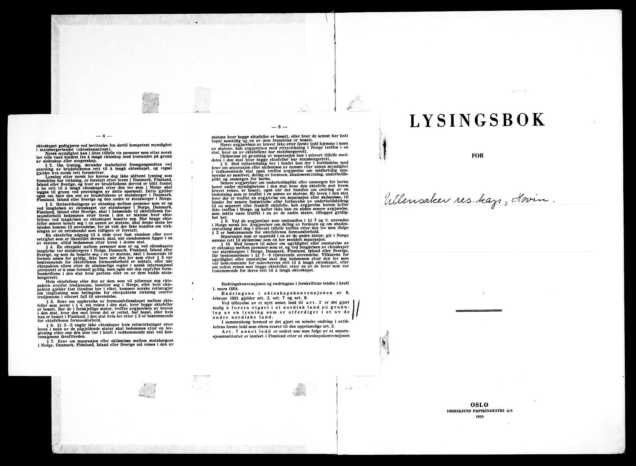 Ullensaker prestekontor Kirkebøker, AV/SAO-A-10236a/H/Ha/L0004: Banns register no. 4, 1962-1969