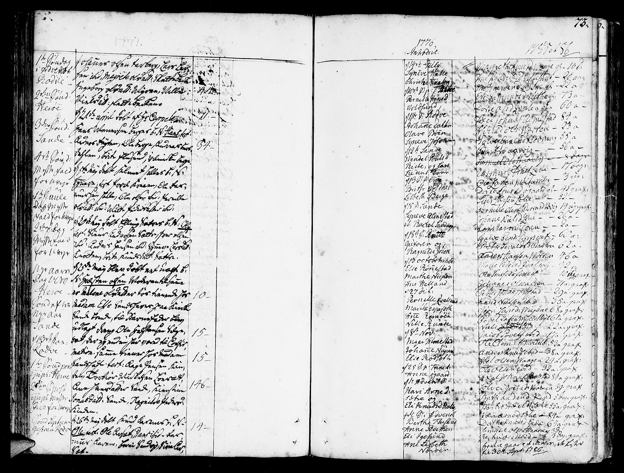 Ministerialprotokoller, klokkerbøker og fødselsregistre - Møre og Romsdal, SAT/A-1454/507/L0067: Parish register (official) no. 507A02, 1767-1788, p. 73