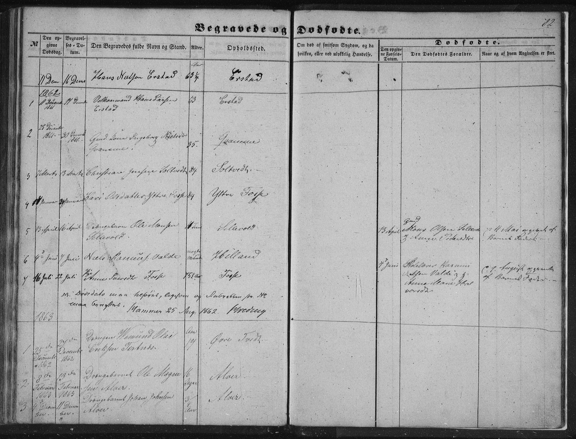 Alversund Sokneprestembete, SAB/A-73901/H/Ha/Hab: Parish register (copy) no. A 1, 1852-1864, p. 82