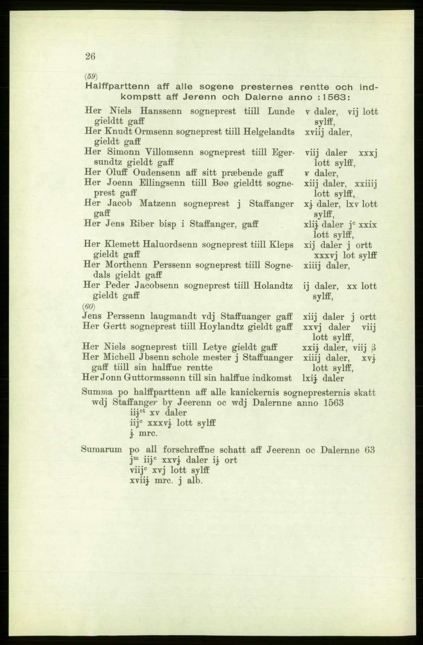 Publikasjoner utgitt av Arkivverket, PUBL/PUBL-001/C/0003: Bind 3: Skatten av Bergenhus len 1563, 1563, p. 26