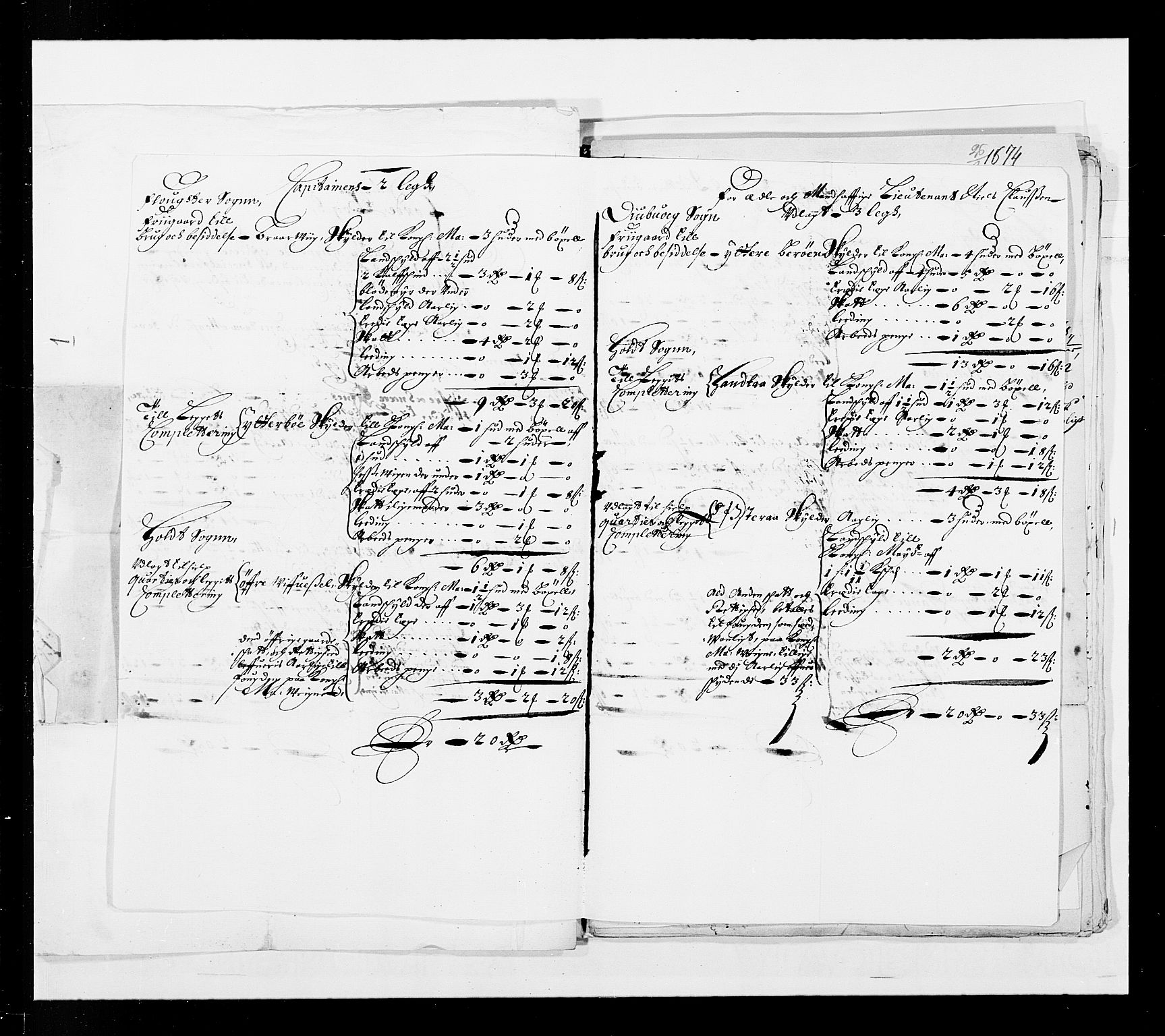 Stattholderembetet 1572-1771, AV/RA-EA-2870/Ek/L0037/0001: Jordebøker 1662-1720: / Forskjellige jordebøker og matrikler, 1674-1720, p. 5