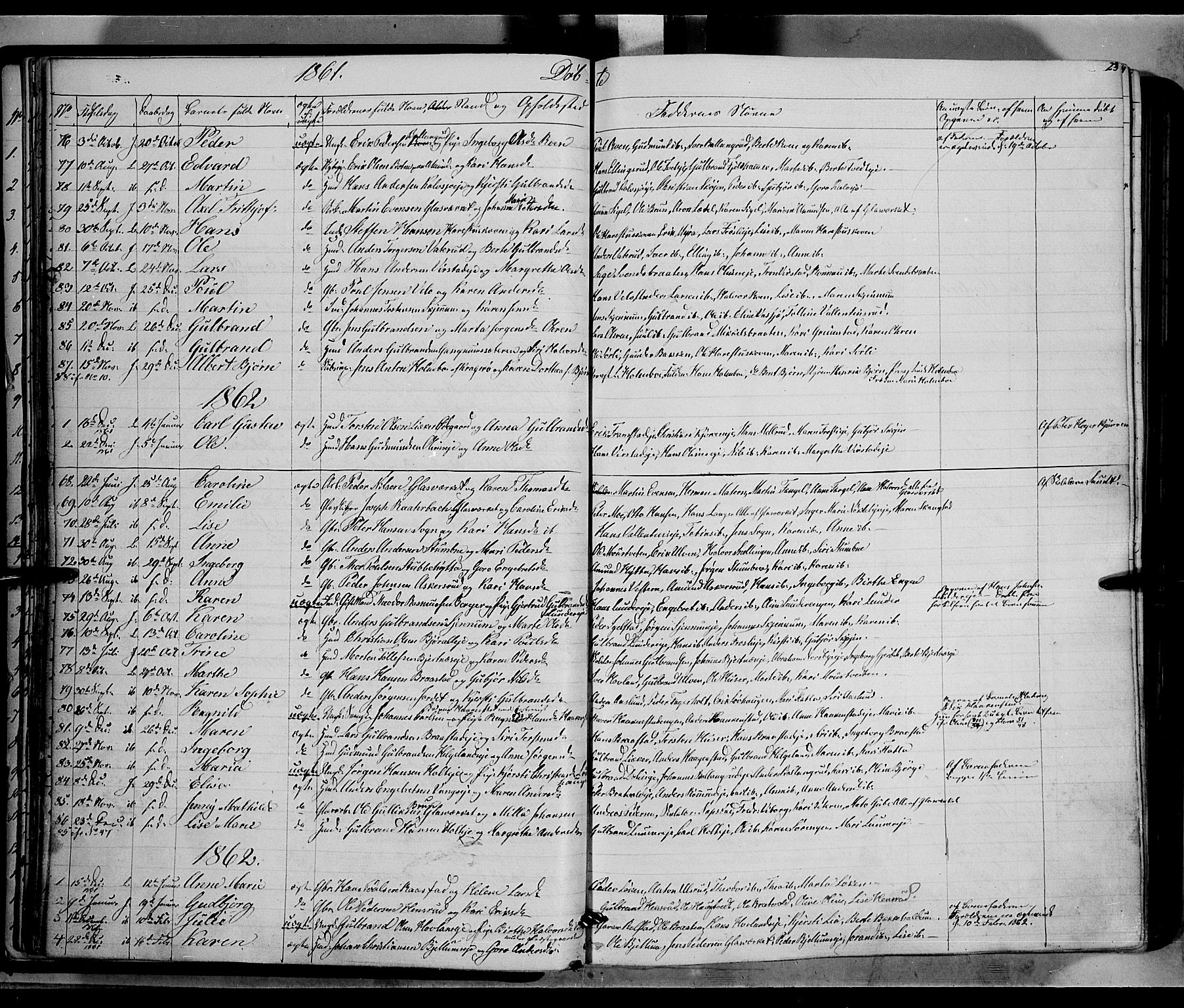 Jevnaker prestekontor, AV/SAH-PREST-116/H/Ha/Haa/L0007: Parish register (official) no. 7, 1858-1876, p. 23