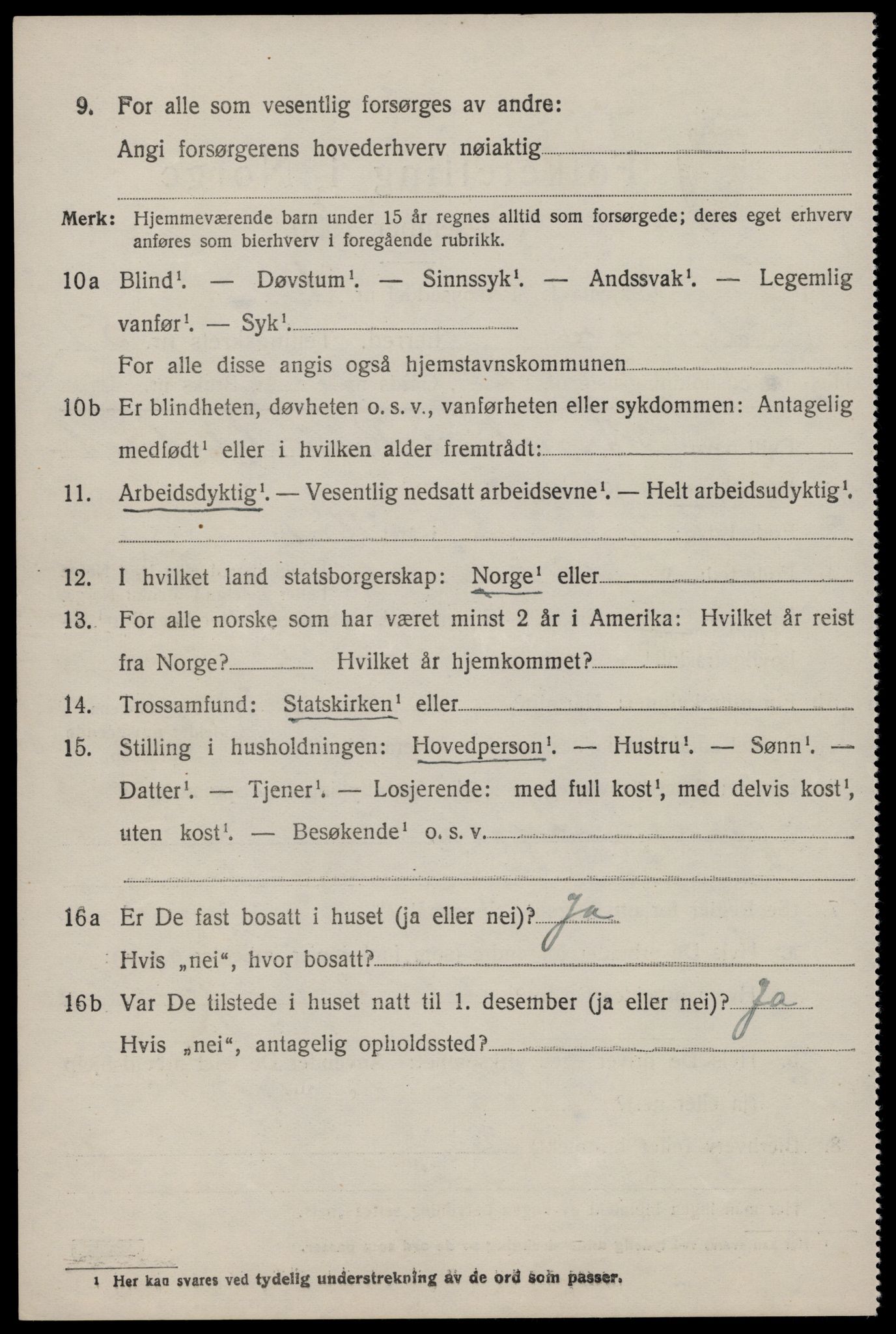 SAST, 1920 census for Tysvær, 1920, p. 1855