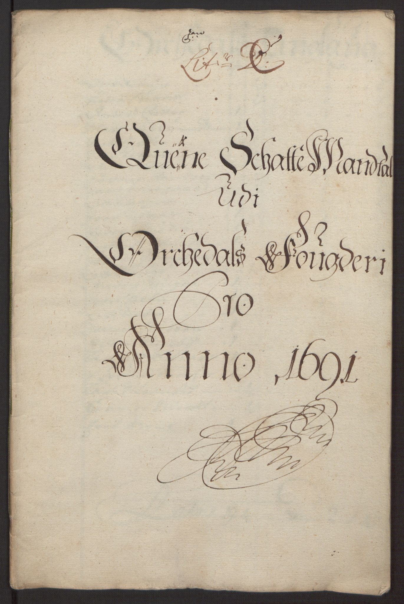 Rentekammeret inntil 1814, Reviderte regnskaper, Fogderegnskap, RA/EA-4092/R58/L3937: Fogderegnskap Orkdal, 1691-1692, p. 31