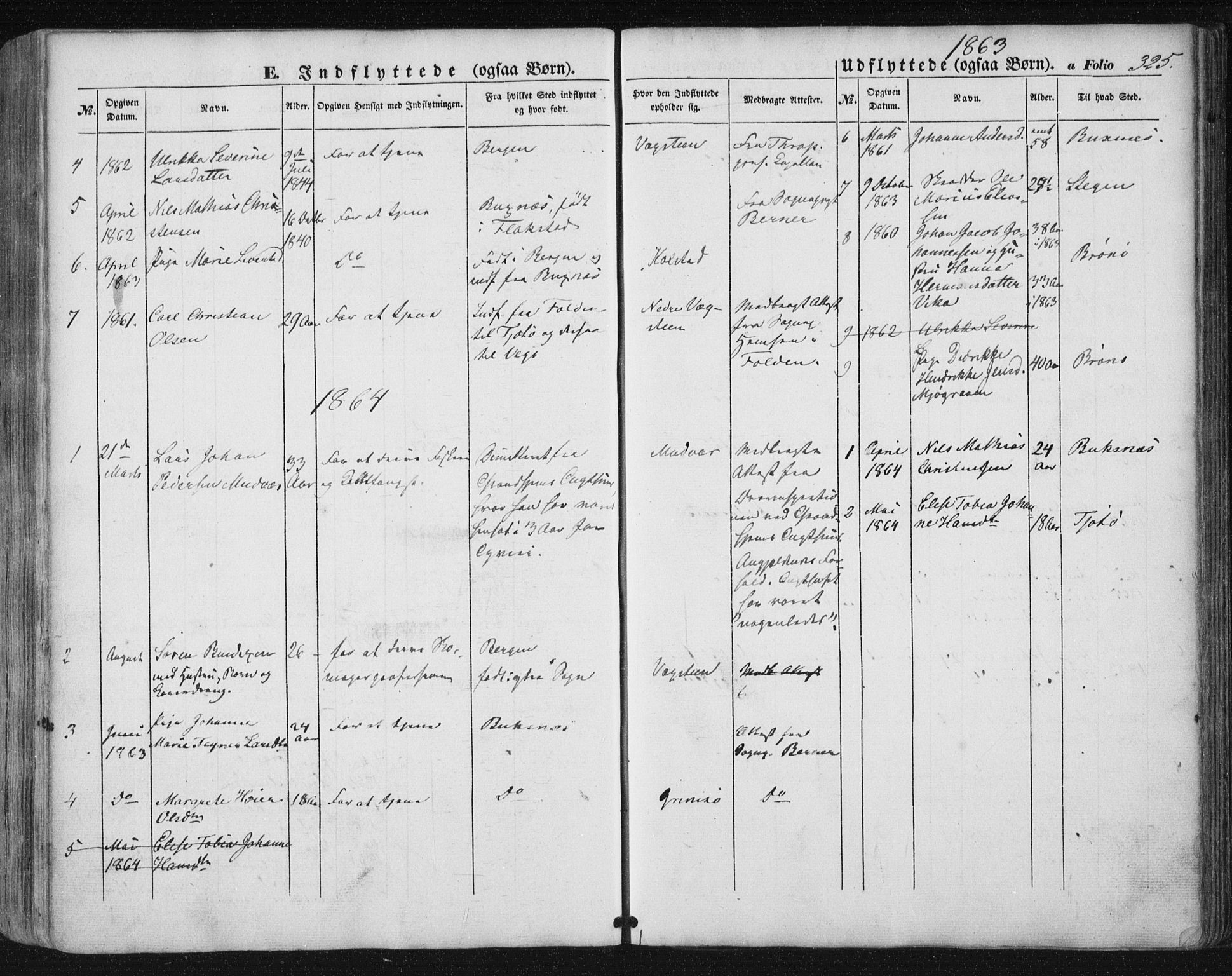 Ministerialprotokoller, klokkerbøker og fødselsregistre - Nordland, AV/SAT-A-1459/816/L0240: Parish register (official) no. 816A06, 1846-1870, p. 325