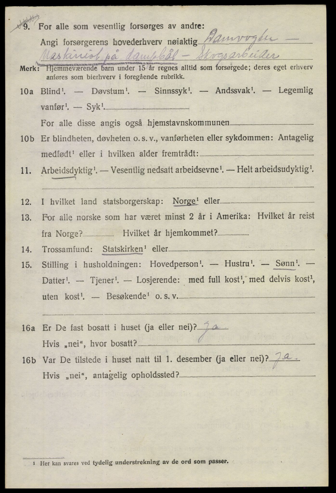 SAKO, 1920 census for Ytre Sandsvær, 1920, p. 4603