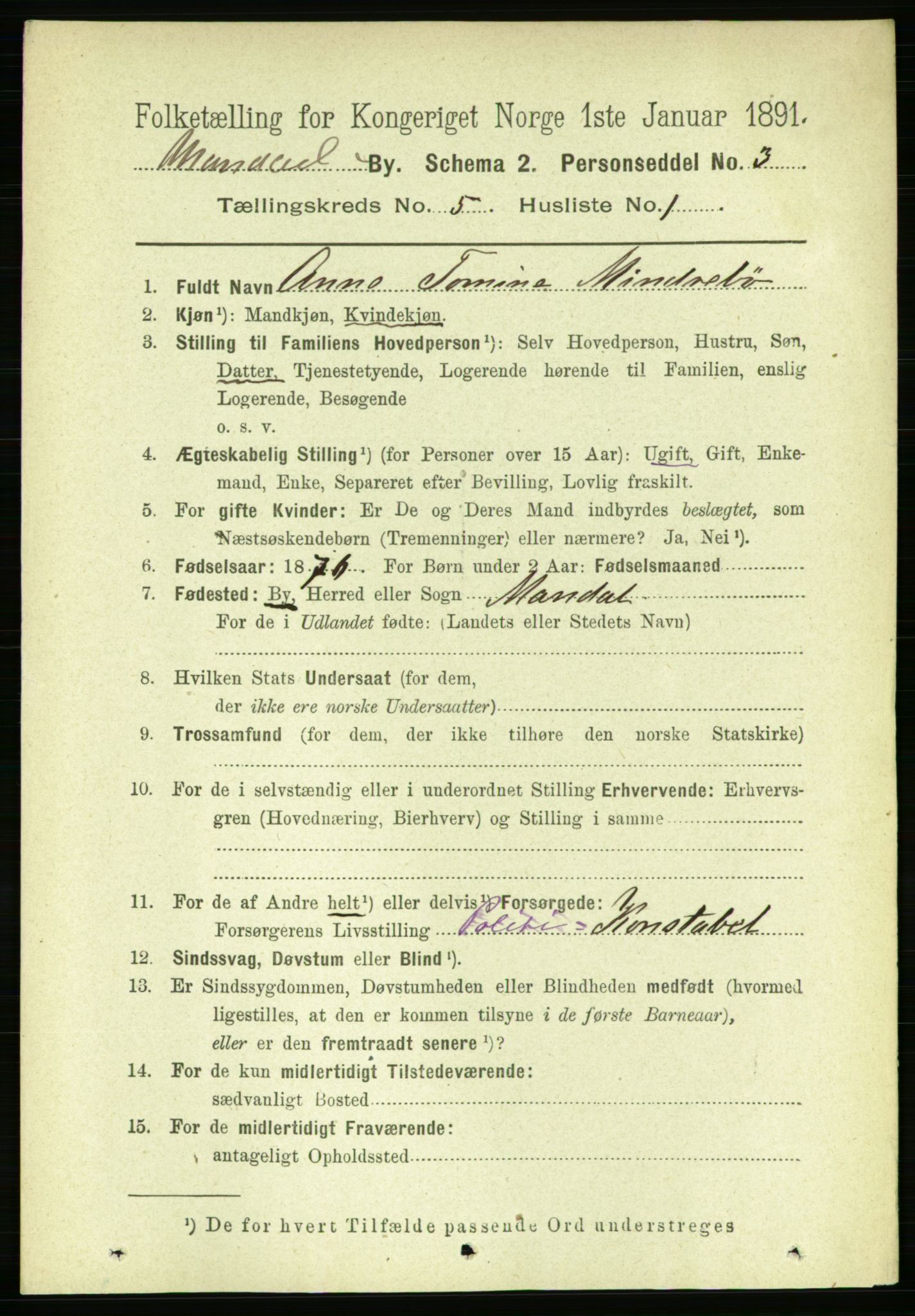 RA, 1891 census for 1002 Mandal, 1891, p. 1928