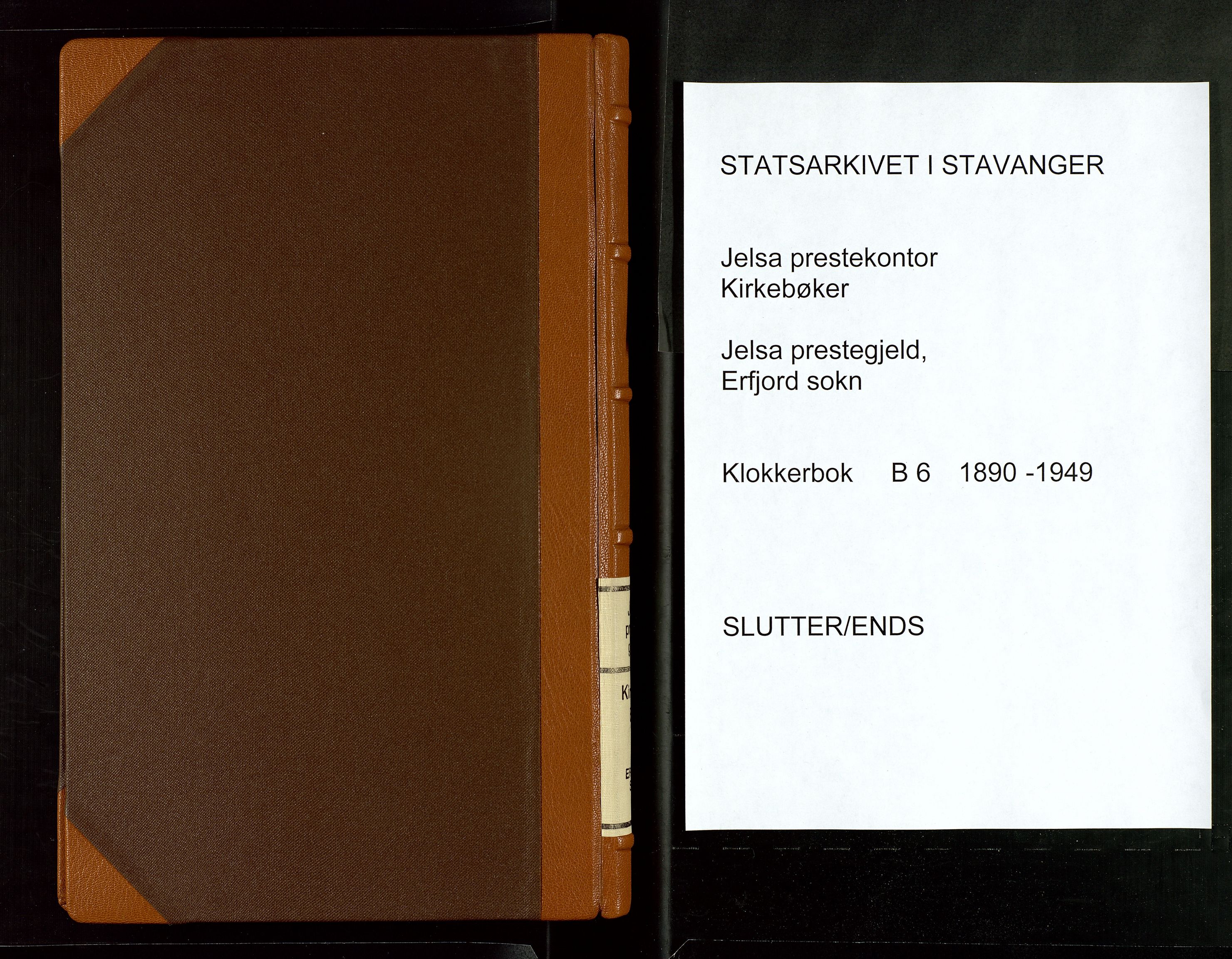 Jelsa sokneprestkontor, AV/SAST-A-101842/01/V: Parish register (copy) no. B 6, 1890-1949