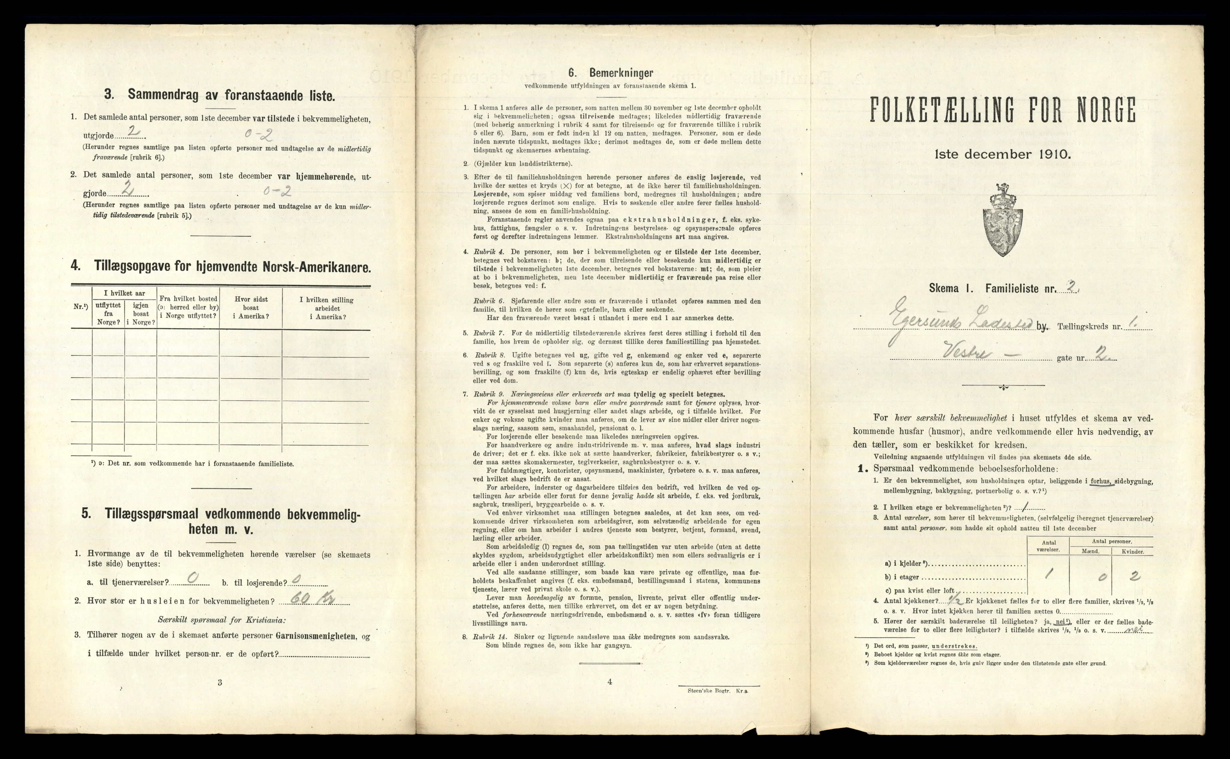 RA, 1910 census for Egersund, 1910, p. 411