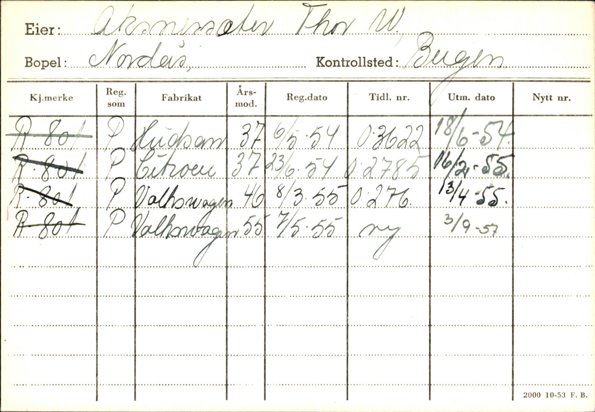 Statens vegvesen, Hordaland vegkontor, AV/SAB-A-5201/2/Ha/L0001: R-eierkort A, 1920-1971, p. 271