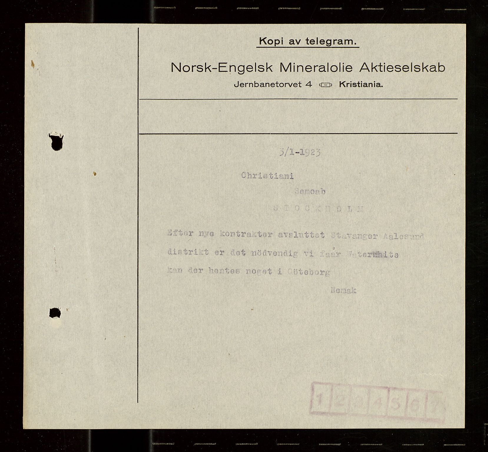 Pa 1521 - A/S Norske Shell, AV/SAST-A-101915/E/Ea/Eaa/L0021: Sjefskorrespondanse, 1918, p. 99