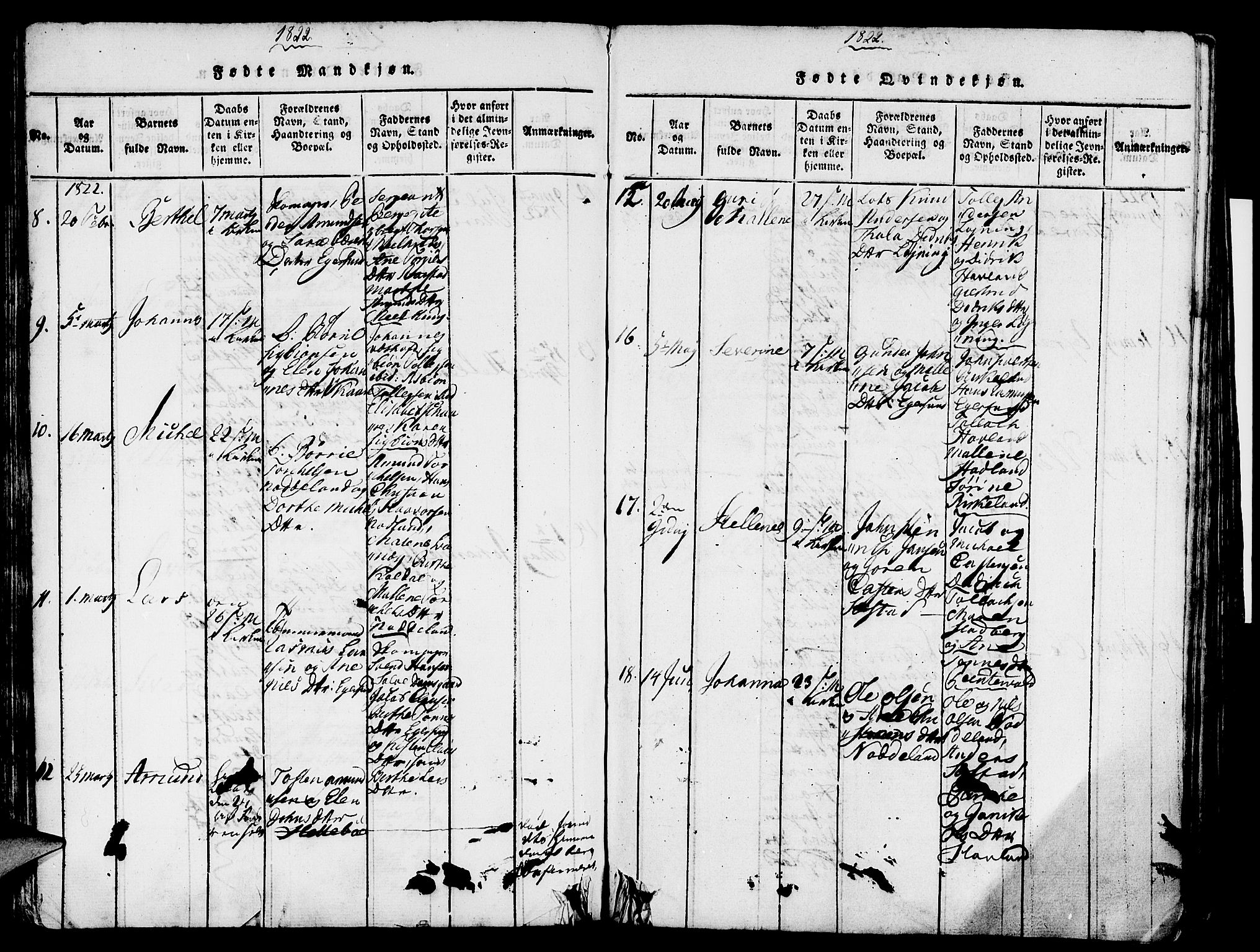 Eigersund sokneprestkontor, AV/SAST-A-101807/S08/L0007: Parish register (official) no. A 7, 1815-1827