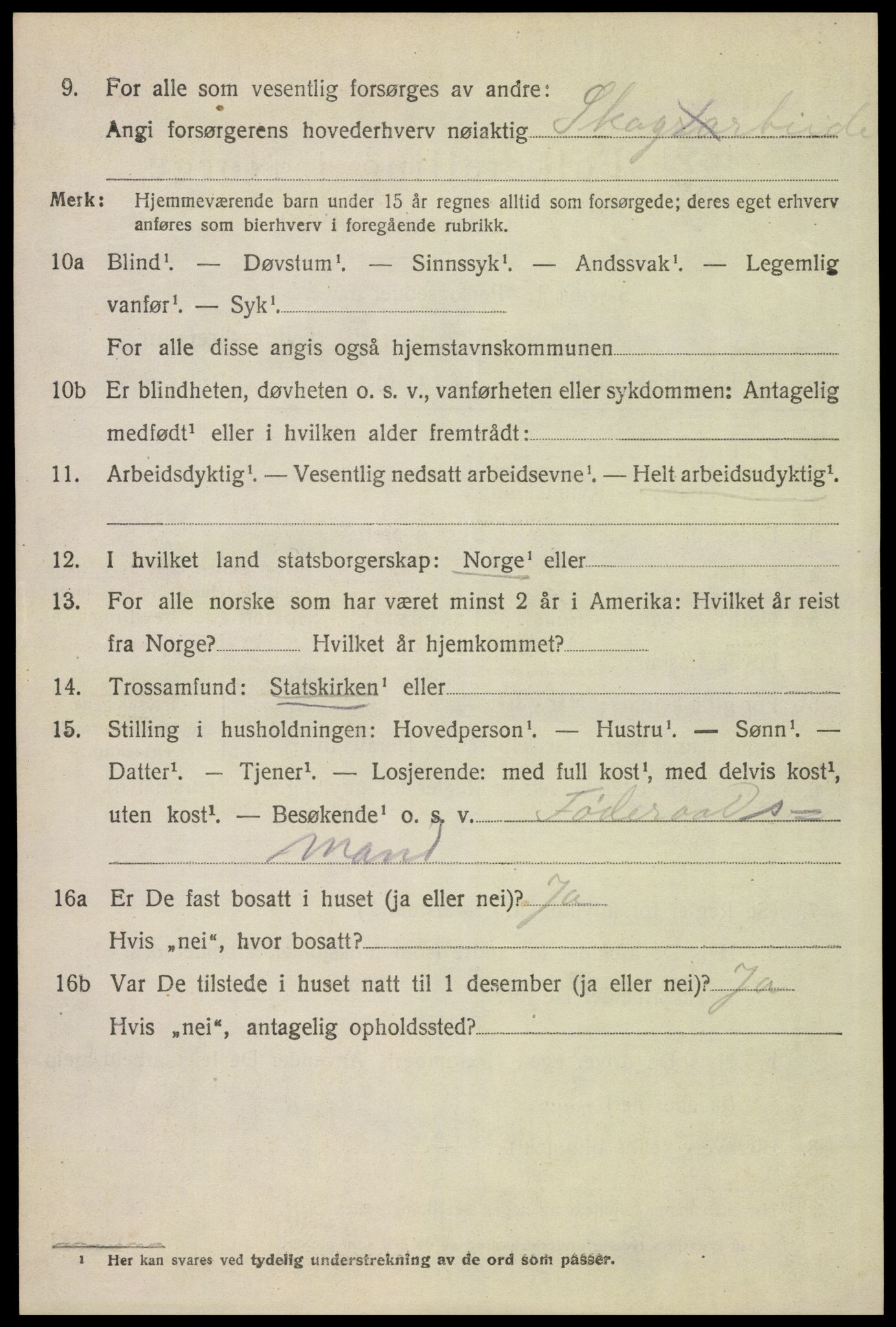 SAH, 1920 census for Grue, 1920, p. 12900